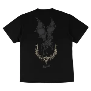 HARRY POTTER X WELCOME - Thestral Boxy Garment-Dyed Tee LayeringFriendly Heather Texture Finish
