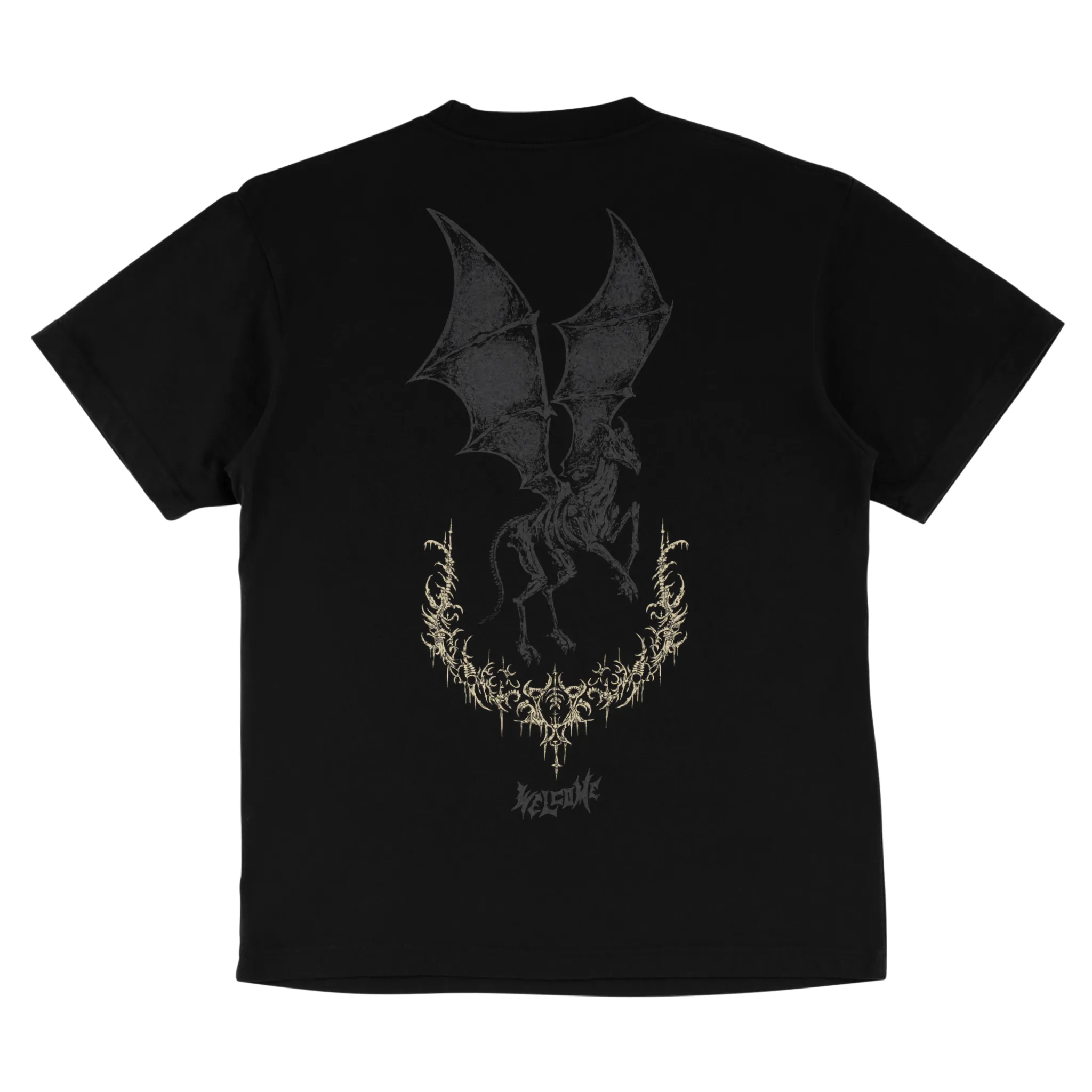 HARRY POTTER X WELCOME - Thestral Boxy Garment-Dyed Tee LayeringFriendly Heather Texture Finish
