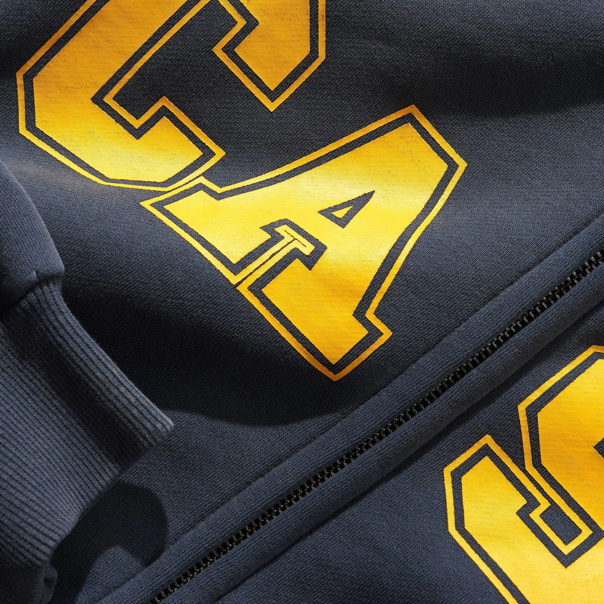 Cash Only Campus Zip-Thru Hood - Washed Navy goes with sneakers