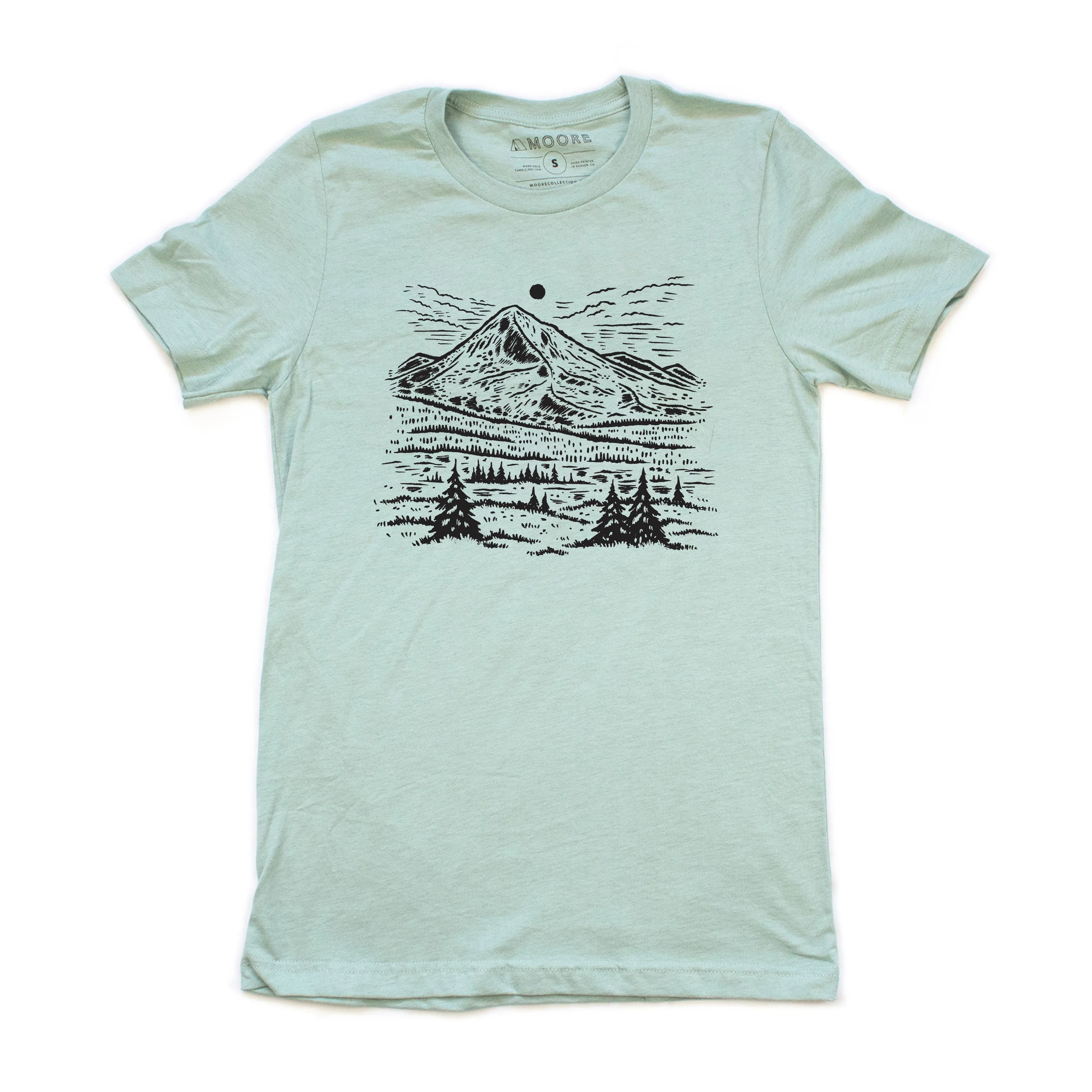 Alpine Tee-Dusty Blue Holiday Wear Anti Pilling Surface