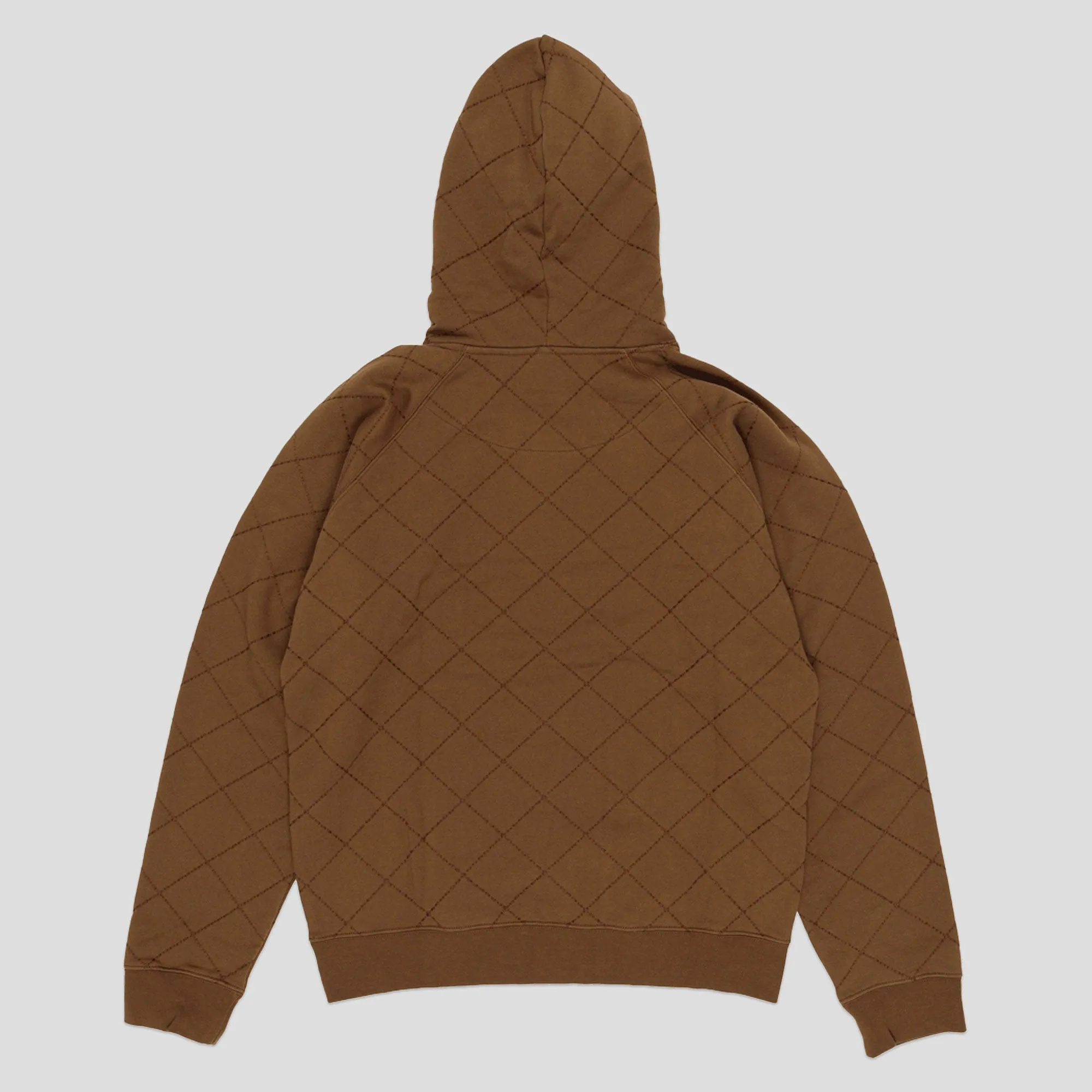 Dancer OG Diamond Stitch Hoodie - Brown rainy day wear