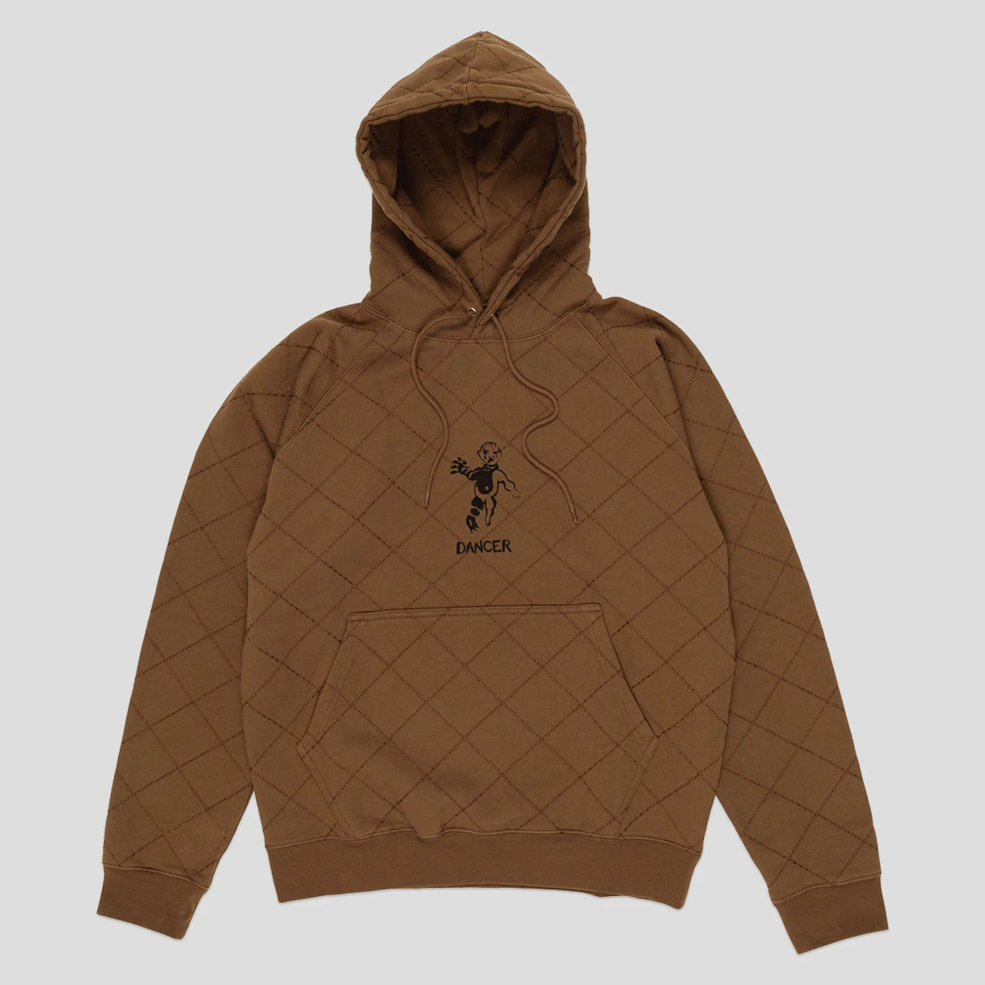 Dancer OG Diamond Stitch Hoodie - Brown Versatile Urban Footwear