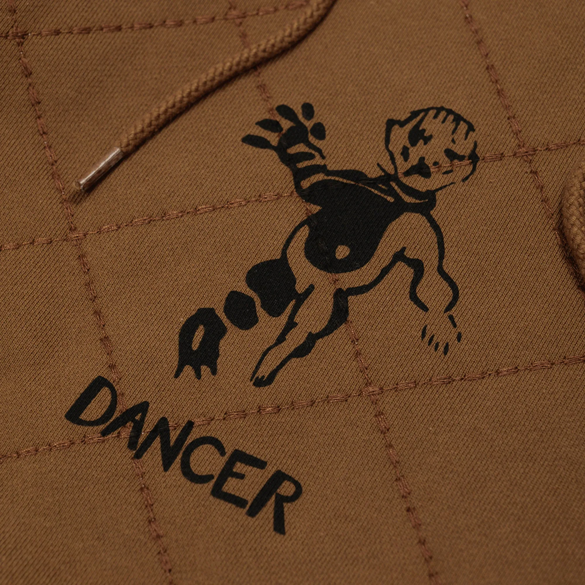 Office Casual Dancer OG Diamond Stitch Hoodie - Brown