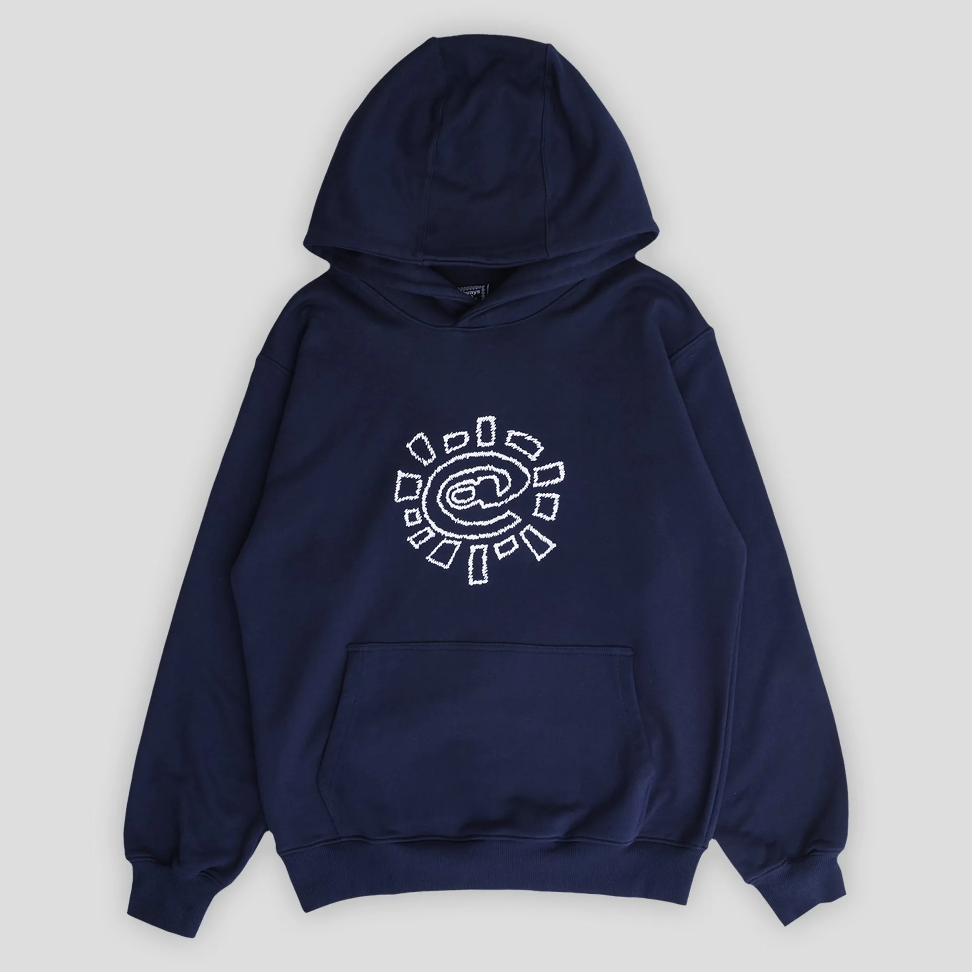 Always Do What You Should Do Scribble @Sun Hoodie - Navy Comfort Design