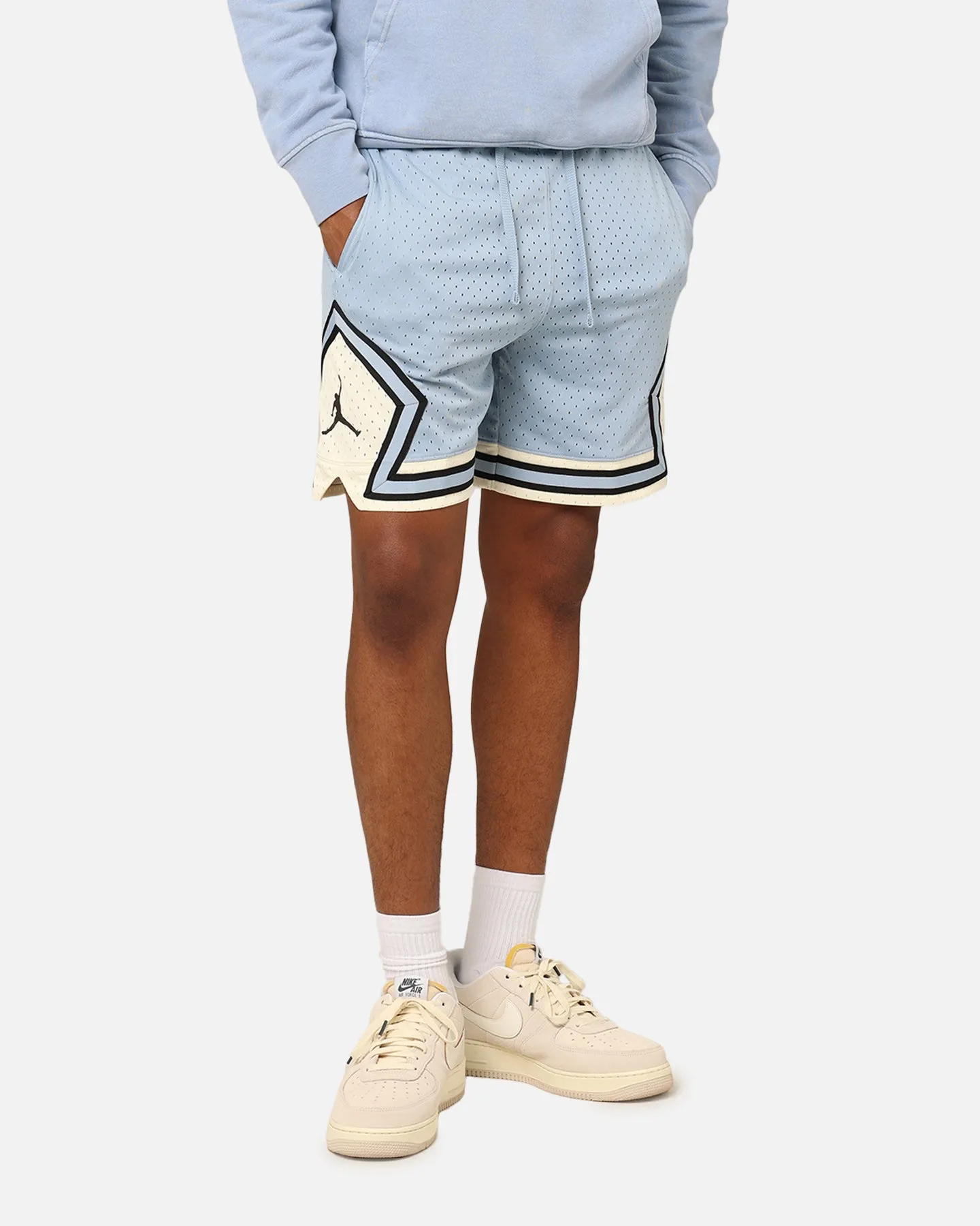 Jordan Dri-FIT Sport Diamond Shorts Blue Grey/Black Flexible Layer Sweat Wicking Channels