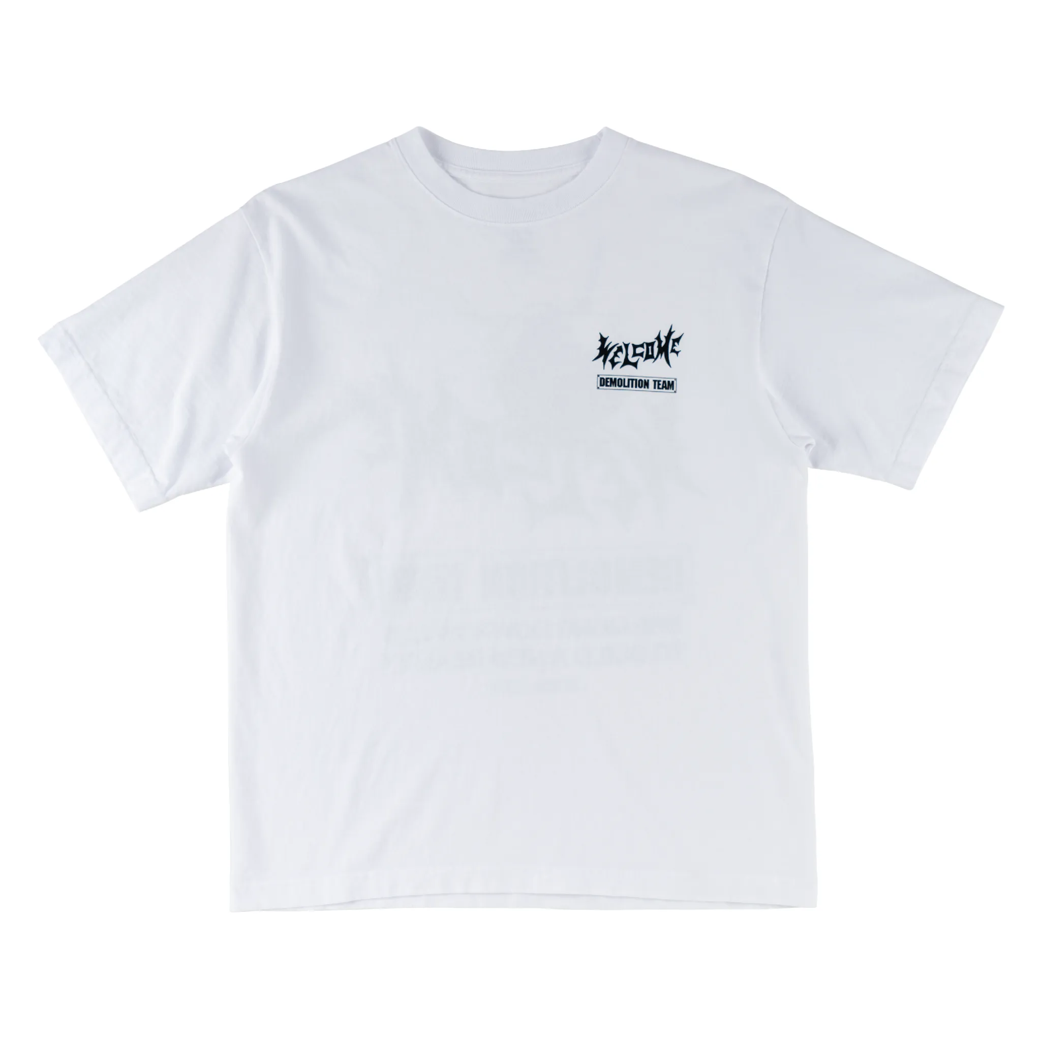 FadeResistantPrint Demolition Garment-Dyed Boxy Tee - White