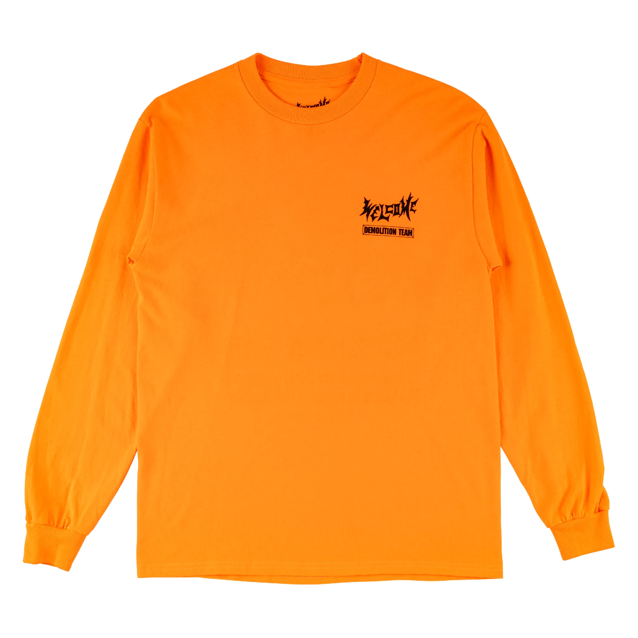 Demolition Long Sleeve Tee - Orange Urban Comfort