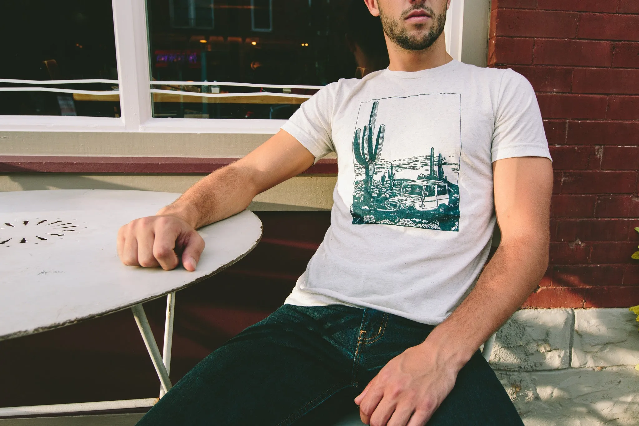 Desert Cruiser Tee-Oatmeal Comfortable And Versatile Cozy Flex