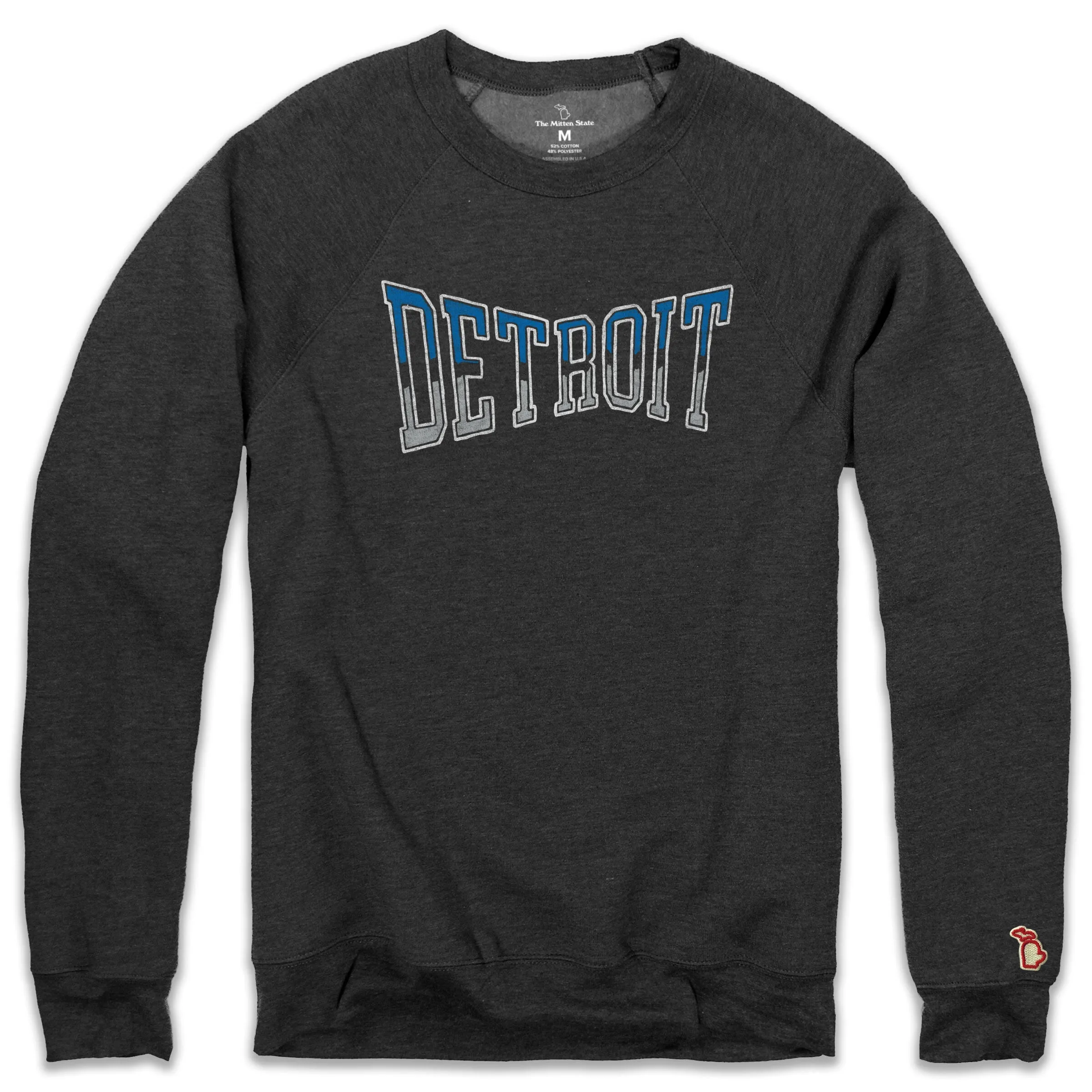 DETROIT BOWTIE FLEECE SWEATSHIRT (UNISEX) Striped Core Fit