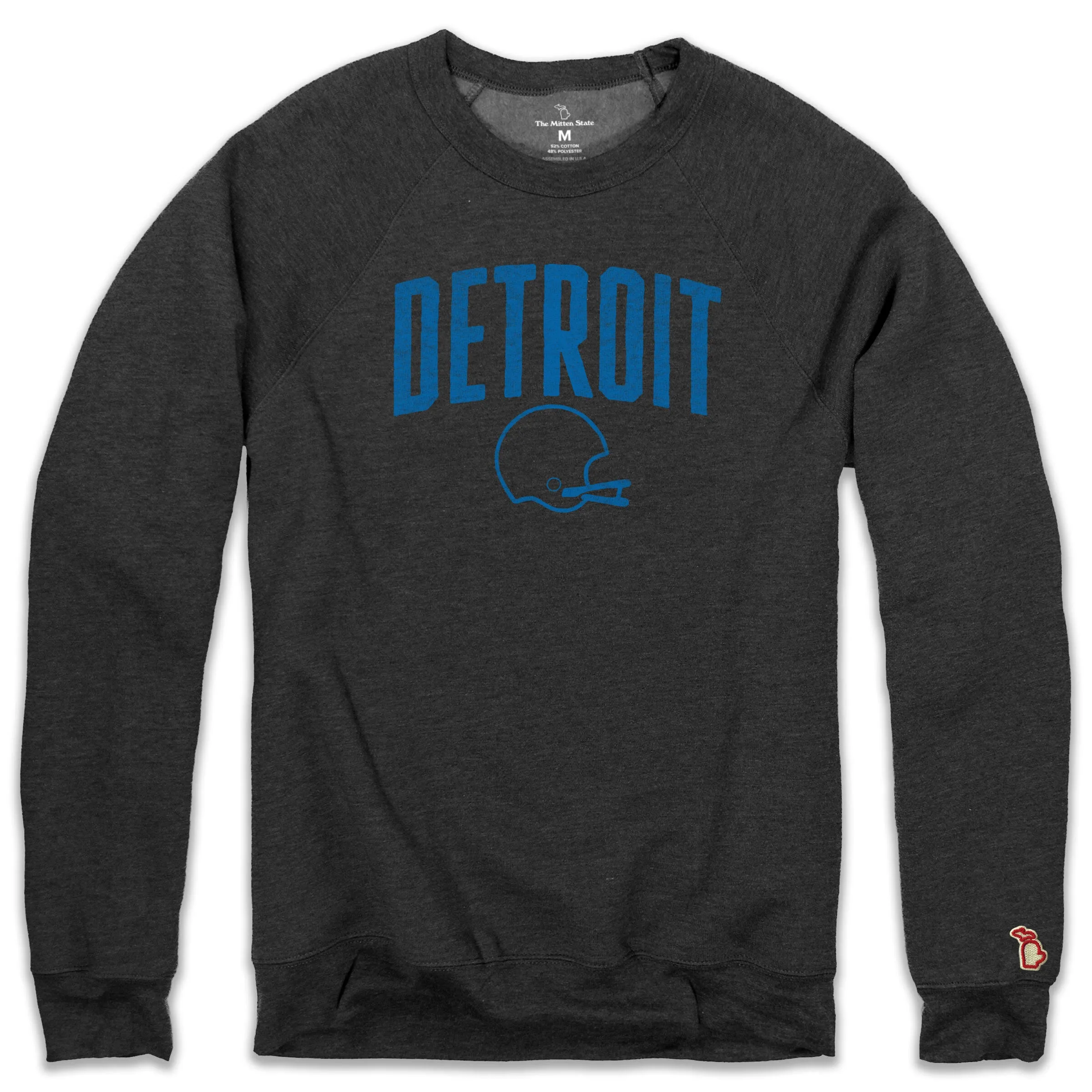Linen DETROIT - CLASSIC FOOTBALL FLEECE SWEATSHIRT (UNISEX)