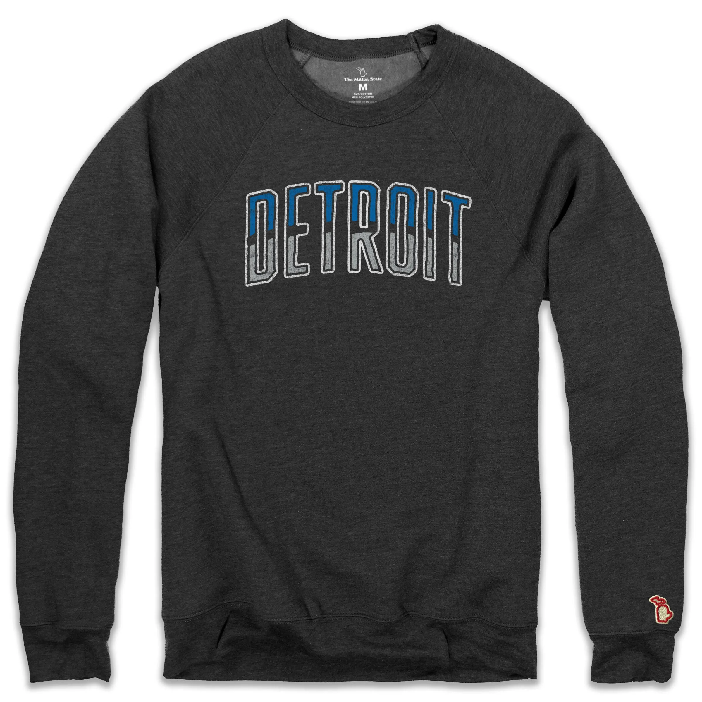product shiny sparkle Versatile Piece DETROIT - COLORS FLEECE SWEATSHIRT (UNISEX)
