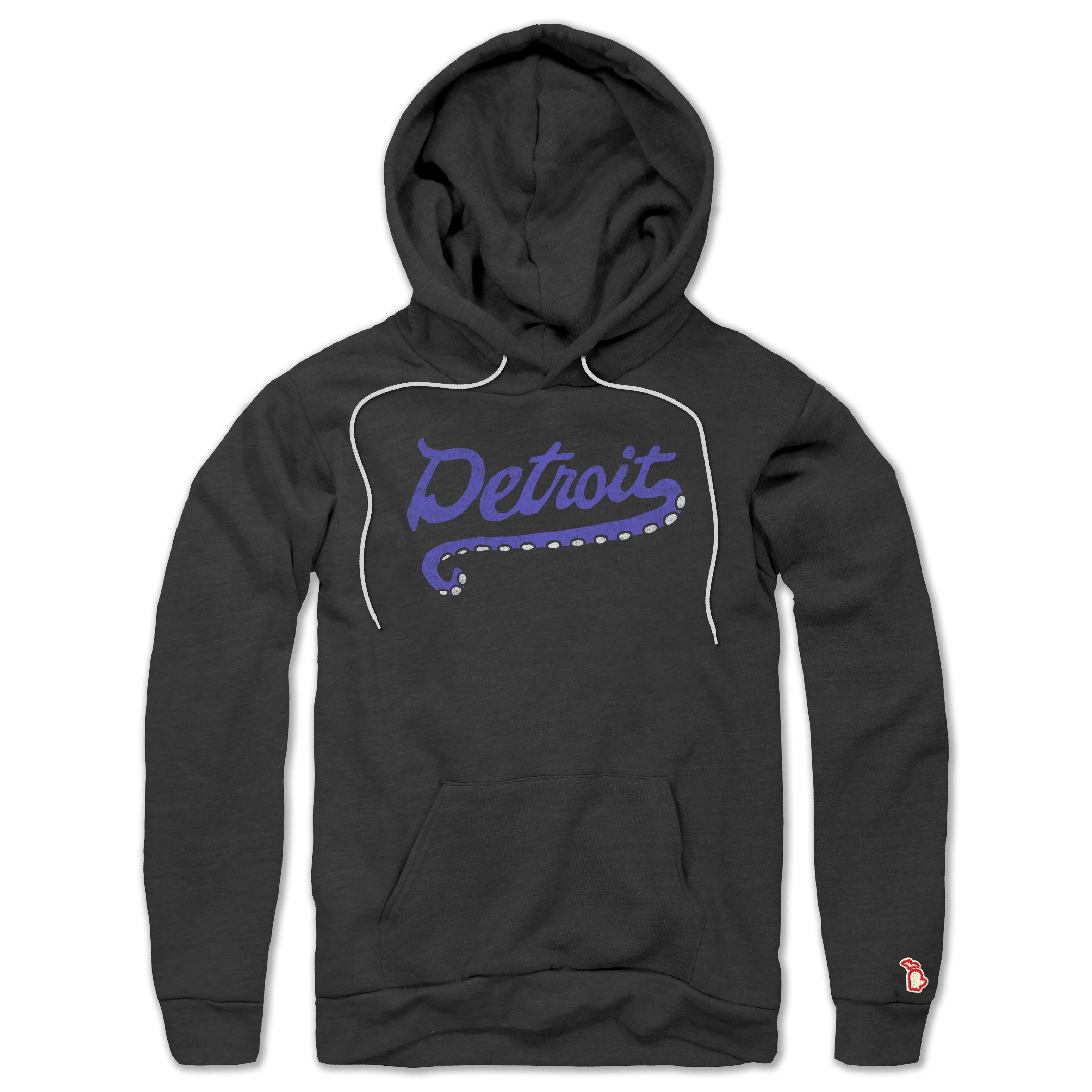 DETROIT OCTOPUS SCRIPT ALL SEASON HOODIE (UNISEX) swimming suitable