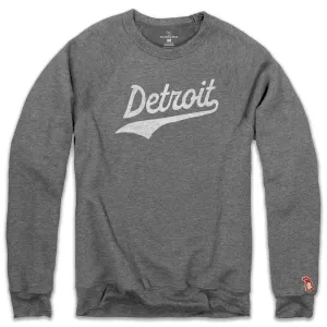 Warm in winter DETROIT SCRIPT FLEECE SWEATSHIRT (UNISEX)