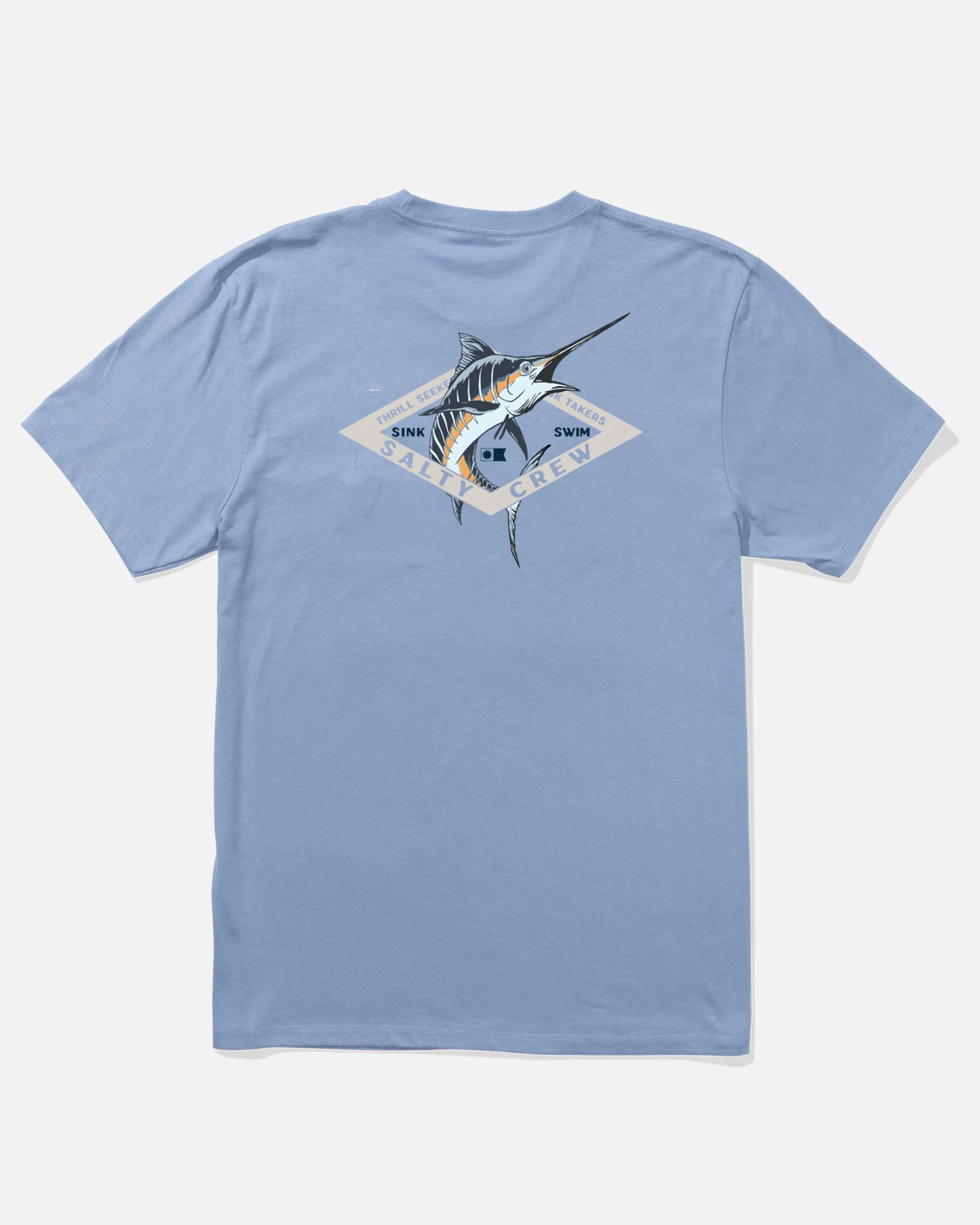 Diamond Marlin Ss Tee - Marine Blue Sporty Vibe