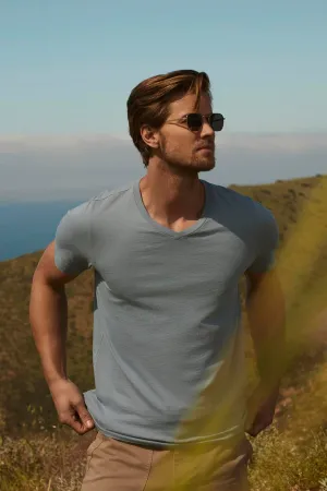 MARSHALL V-NECK TEE simple design Light and Soft