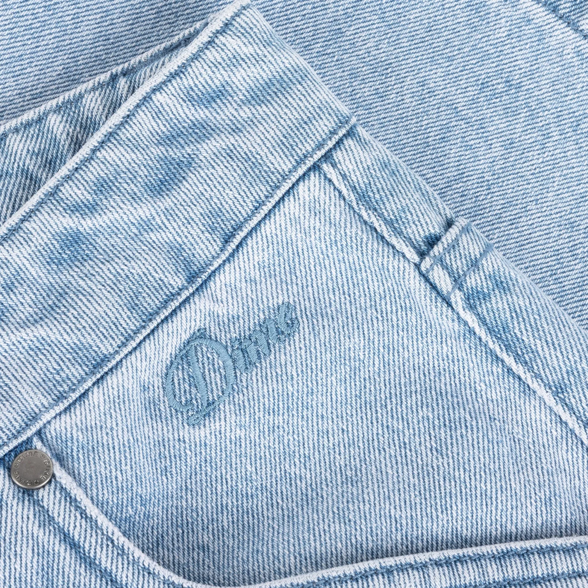 Versatile Look Steady Hike Dime Classic Denim Shorts - Blue Washed