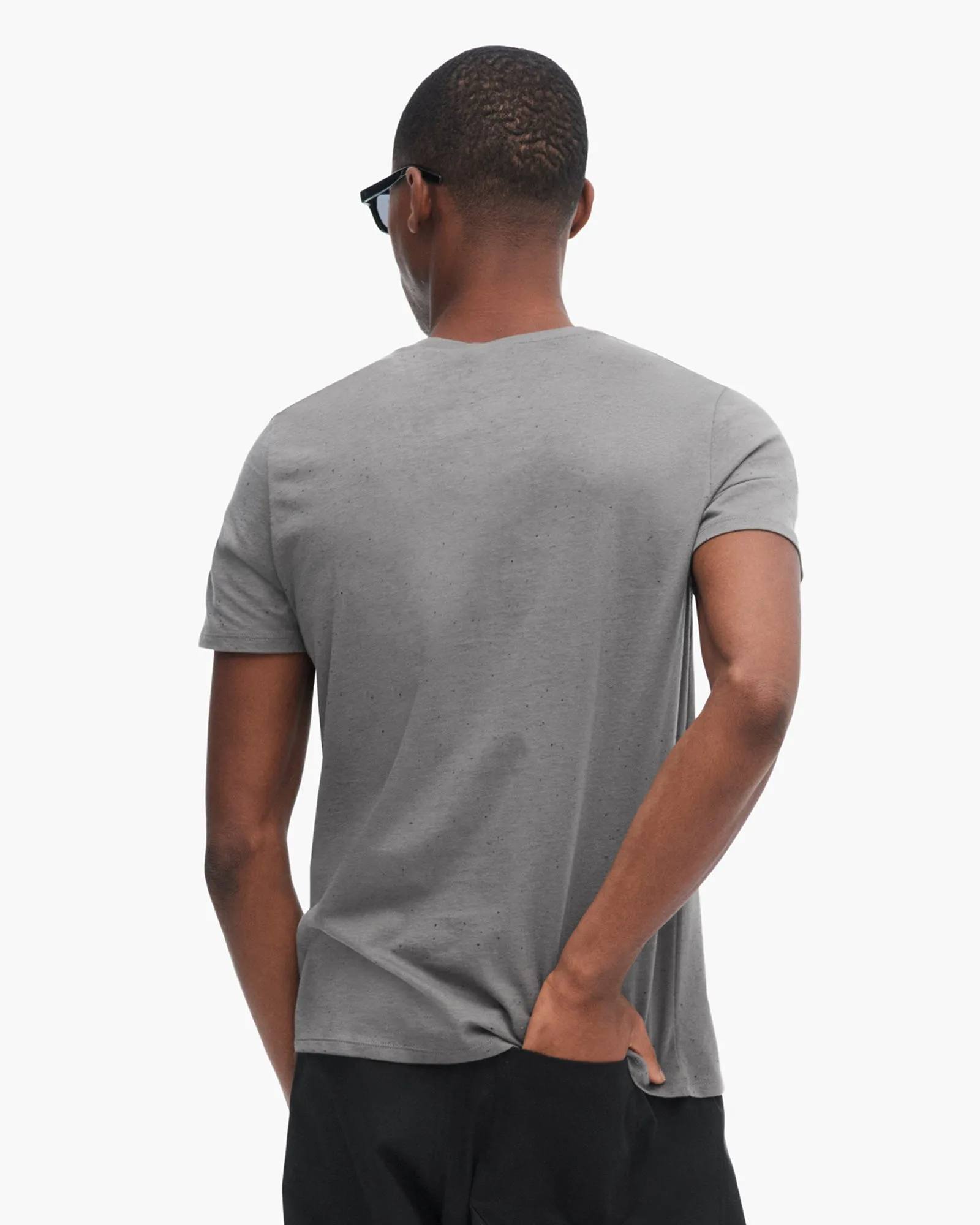 Donegal Jersey Short Sleeve Pocket Tee - Steel Holiday Style