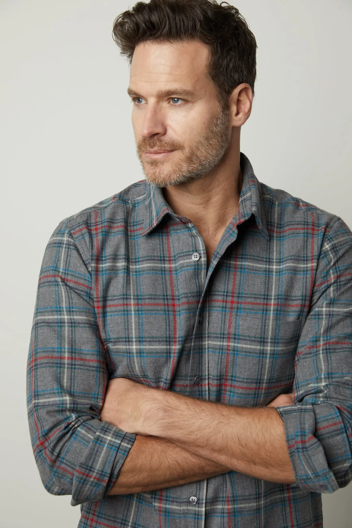 WILDER PLAID BUTTON-UP SHIRT Versatile Layer