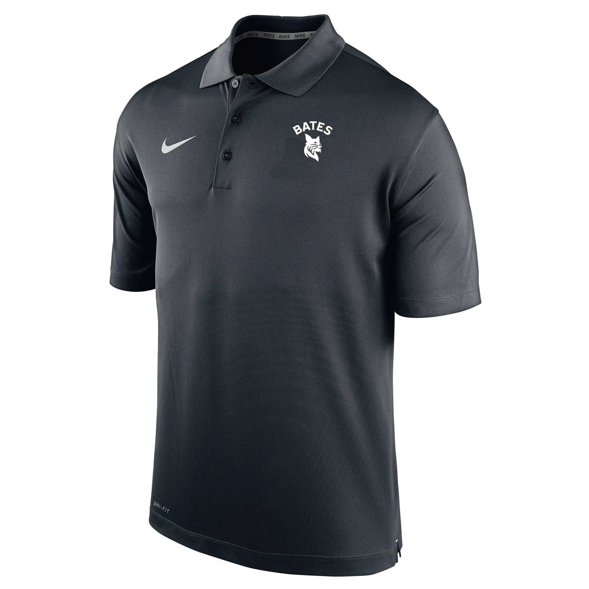 Functional Wear Multi Layer Stitching Dri-Fit Black BATES Polo from Nike