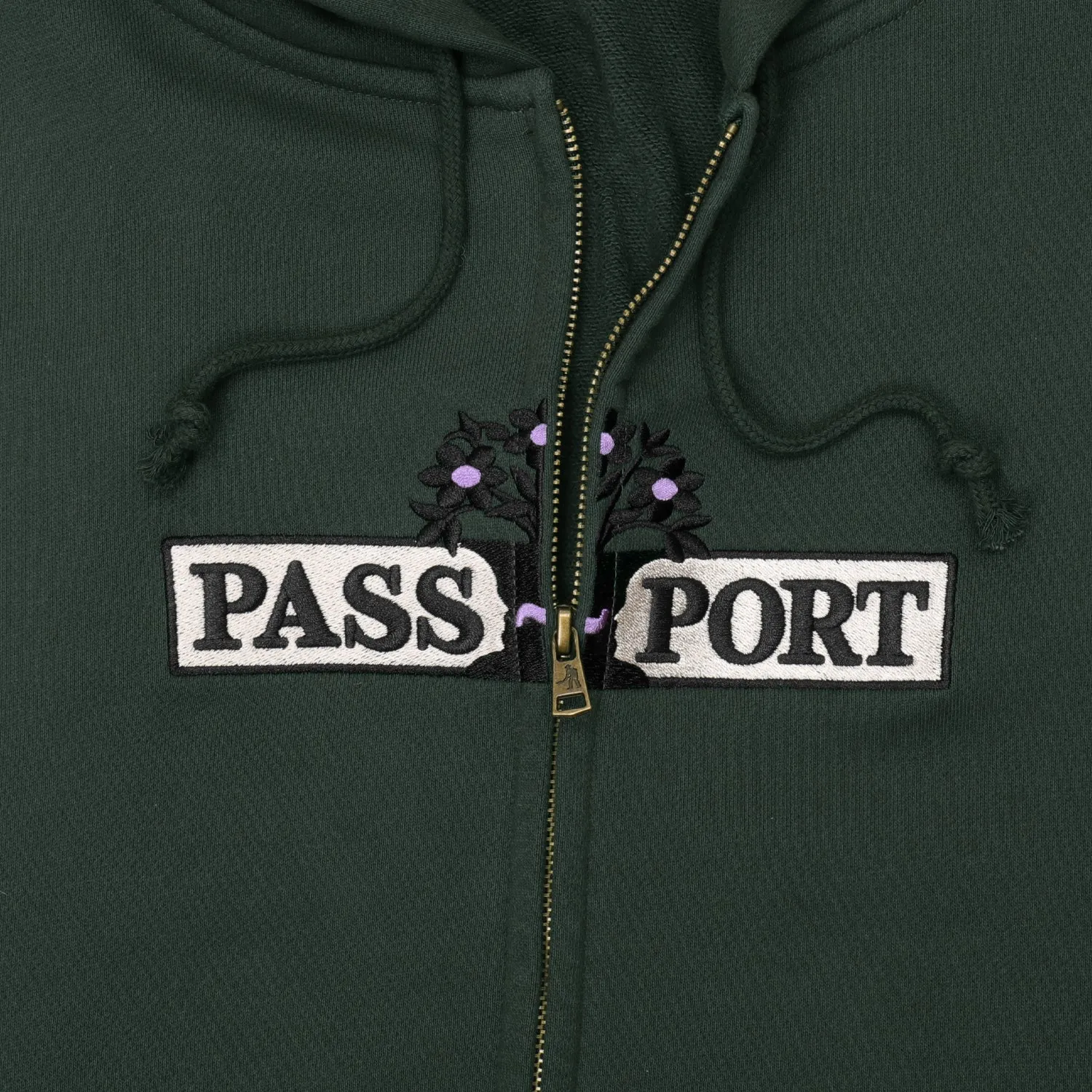Pass~Port House Plant Organic Zip Hoodie - Gumnut Green Cozy clothing Cozy Hoodie Wear