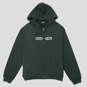 Pass~Port House Plant Organic Zip Hoodie - Gumnut Green Basic Wear Comfortable fit