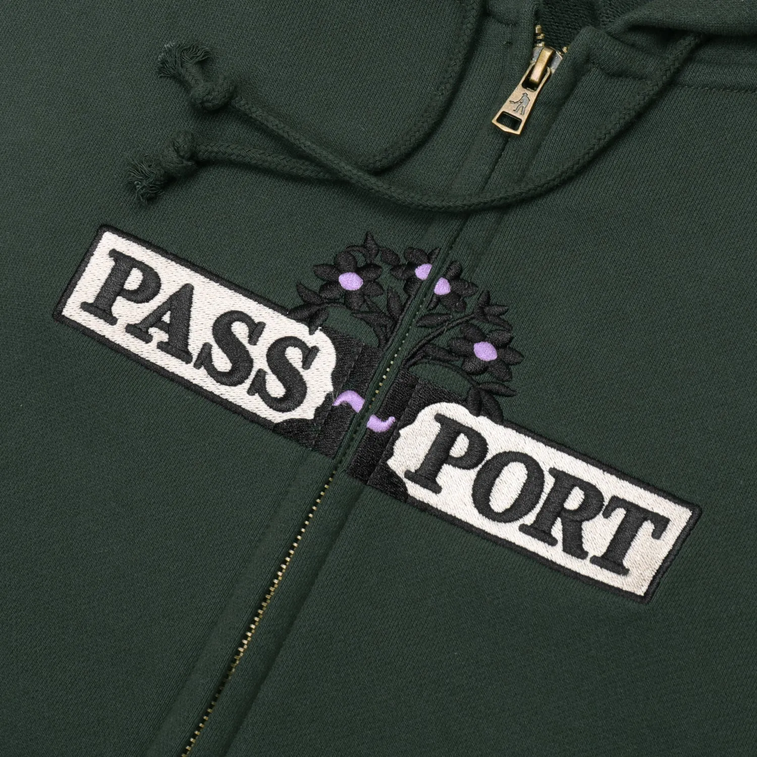 Pass~Port House Plant Organic Zip Hoodie - Gumnut Green Core Layer Essential Bold