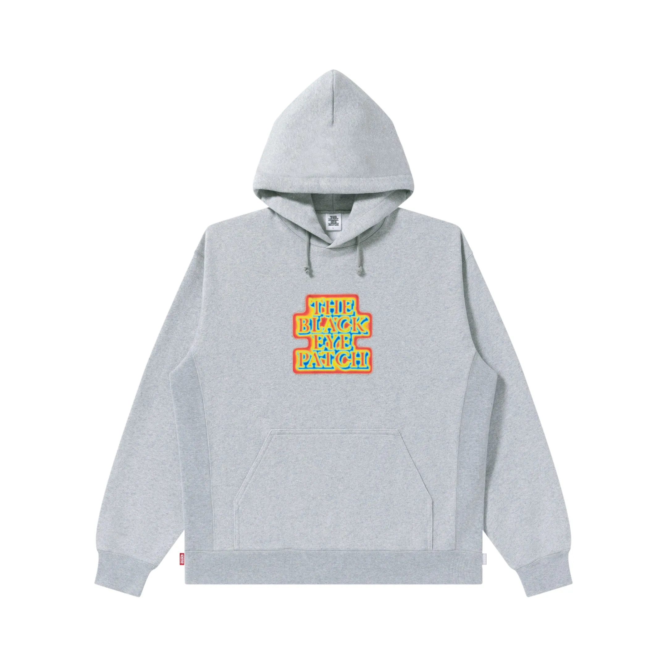 THERMOGRAPHY OG LABEL HOODIE HEATHER GRAY product tropical vibrancy