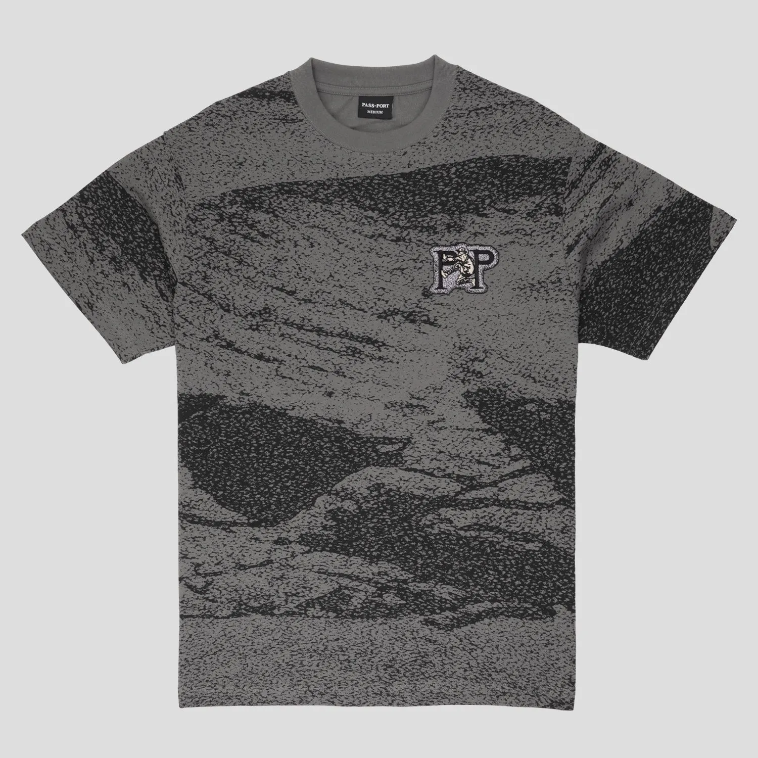 Pass~Port Cave~in Tee - Charcoal Side Vent Design
