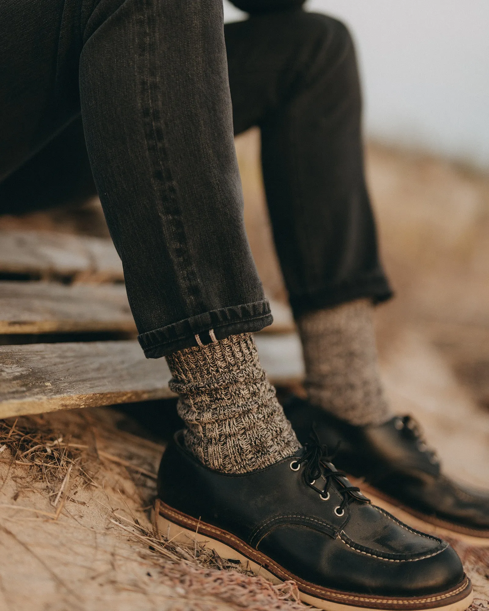 The Slim Jean in Washed Black Organic Slub Selvedge Sleek Look Day Hike