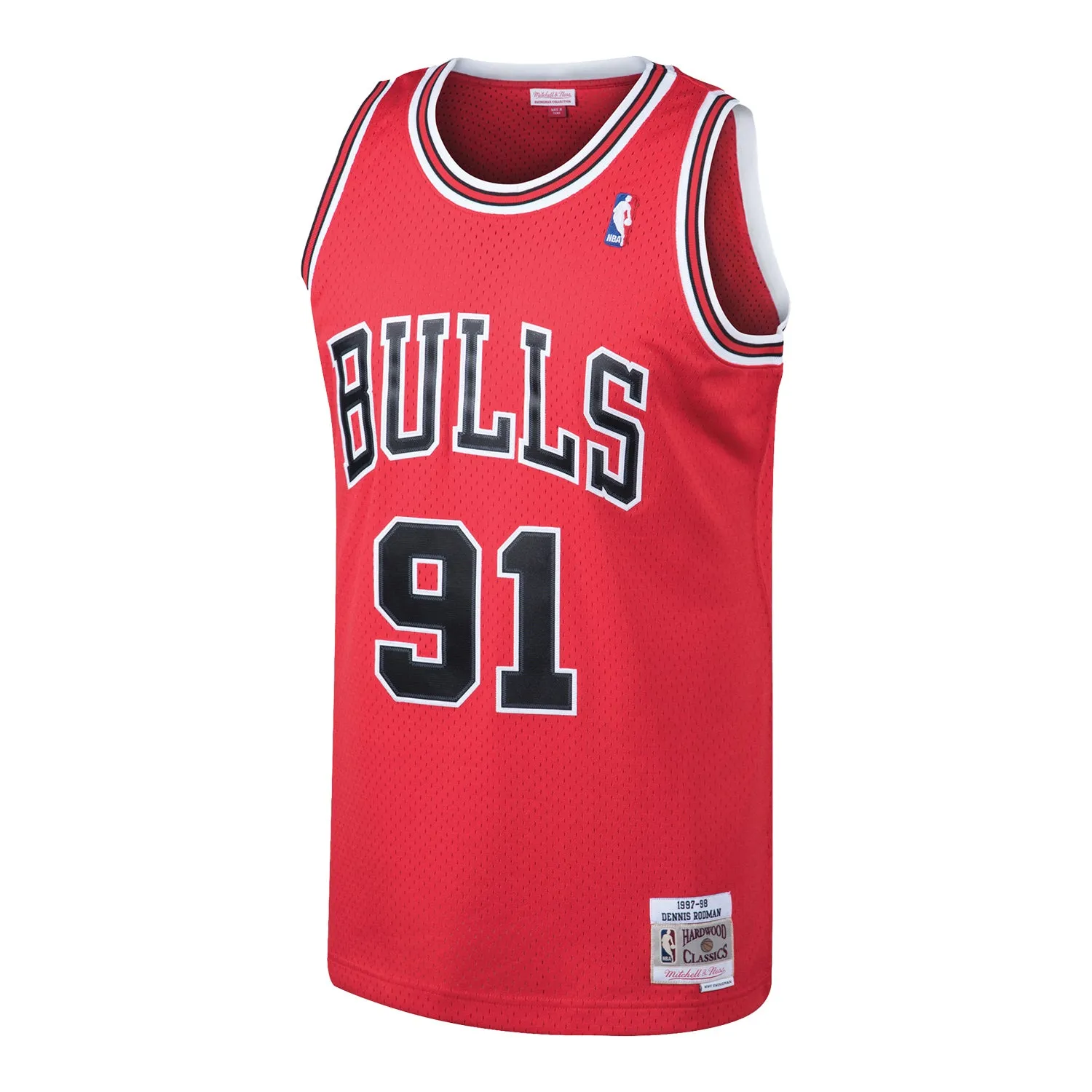4 Way Stretch Breeze Control Chicago Bulls Mitchell & Ness Dennis Rodman 1997-98 Jersey