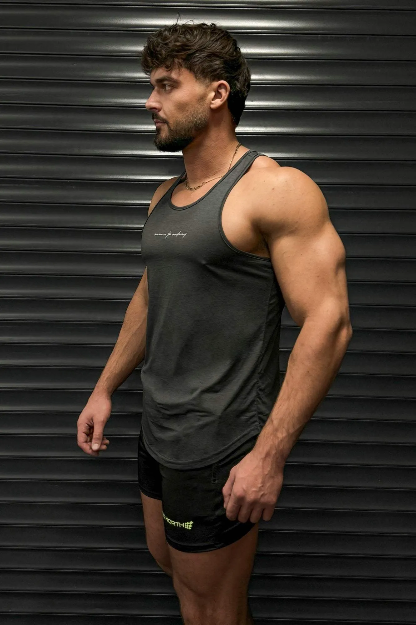 Quick Release Vents product development Dynamic Bodybuilding Stringer - Dark Gray