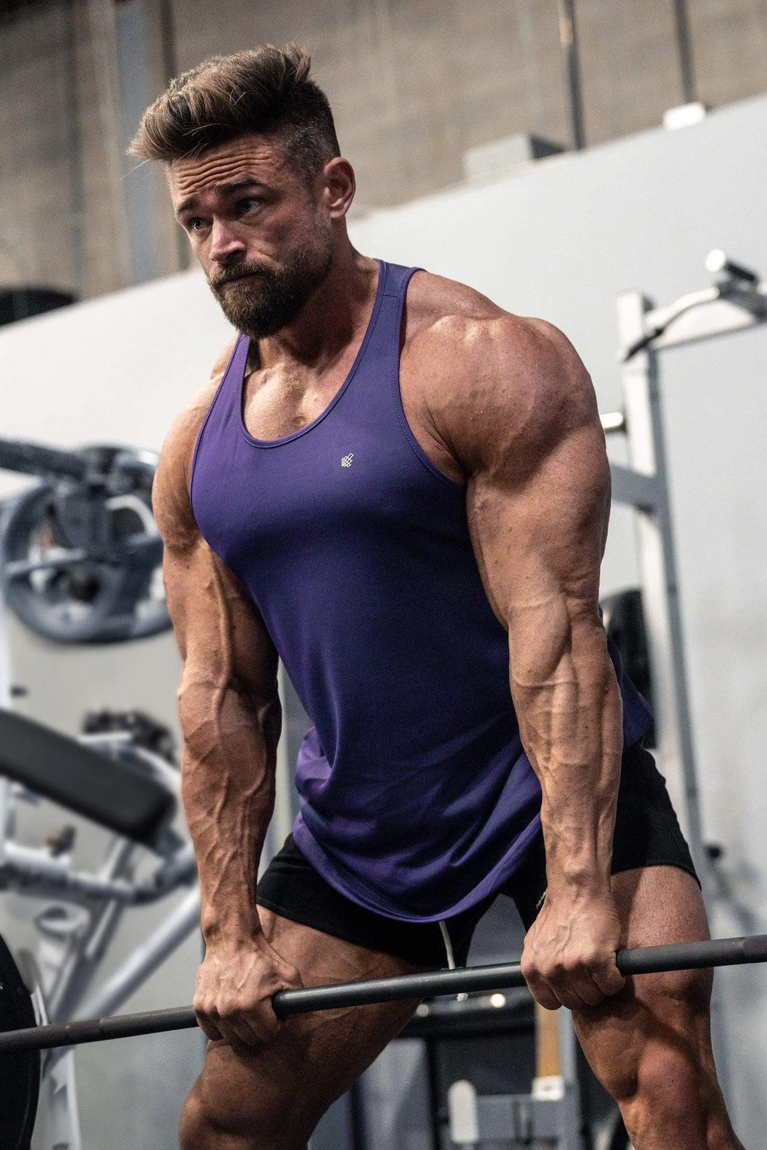 Finish - smooth Fast-Dry Bodybuilding Workout Stringer - Violet