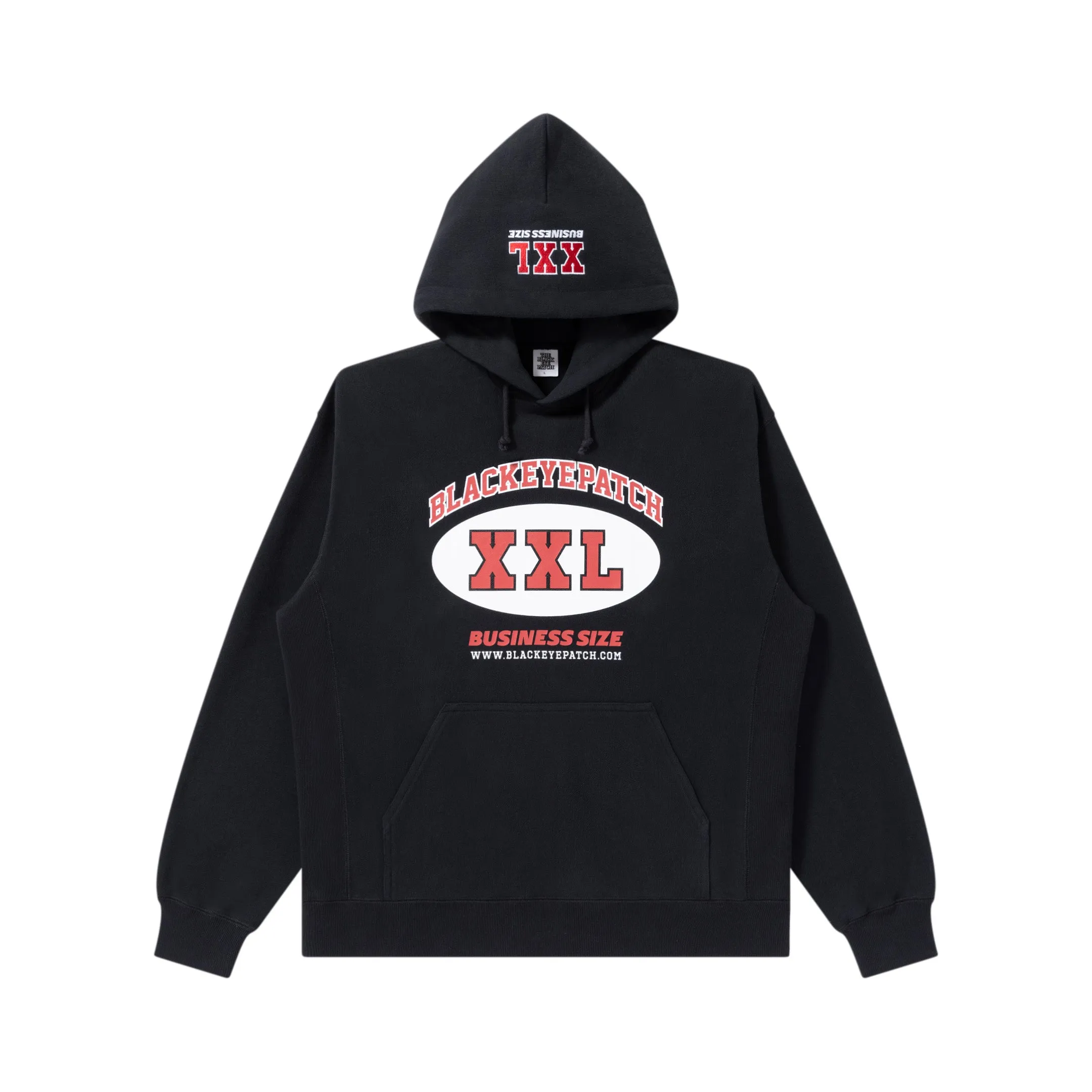family wear BUSINESS SIZE HOODIE BLACK