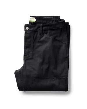 Multi Use Performance Support The Good Acre Chore Pant in Black Canvas
