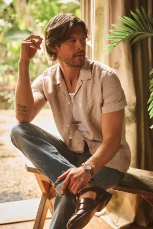 Smart Look JULIUS LINEN BUTTON-UP SHIRT