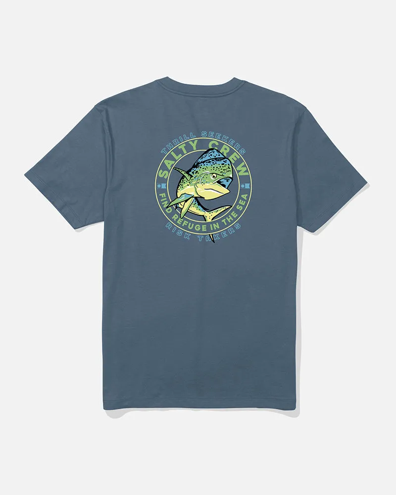 Non Restrictive Fit Mahi Club Classic Ss Tee - Slate