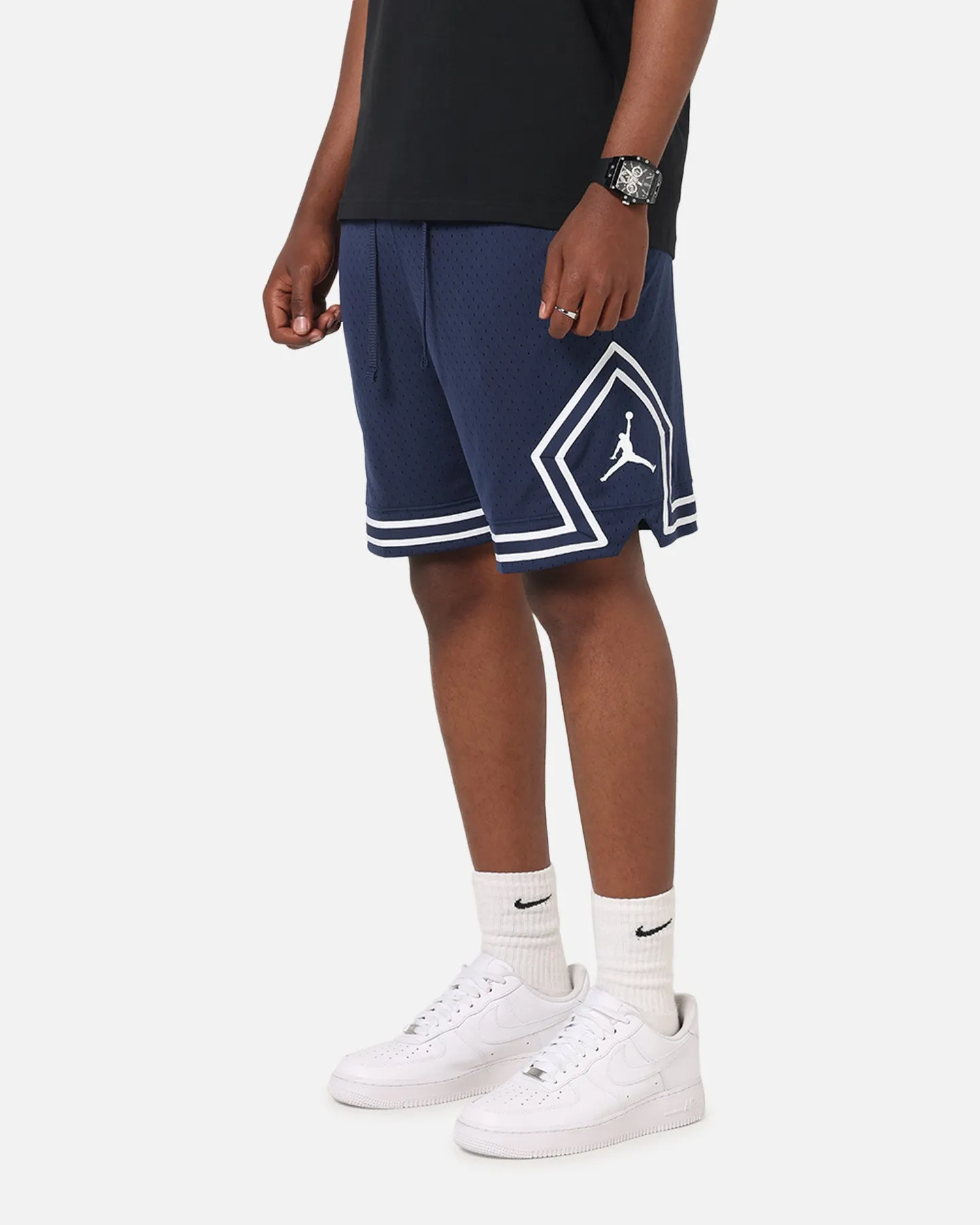Trendy Comfort Jordan Dri-FIT Sport Diamond Shorts Midnight Navy/White