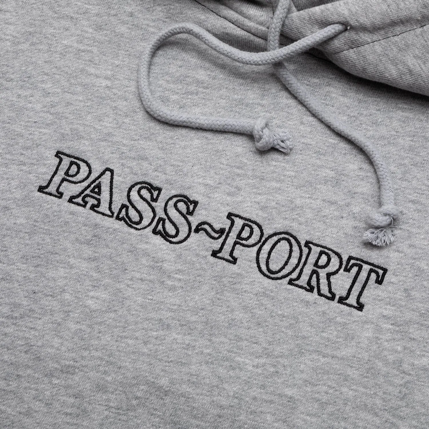 Cotton Blend Pass~Port Official Organic Cotton Hoodie - Ash