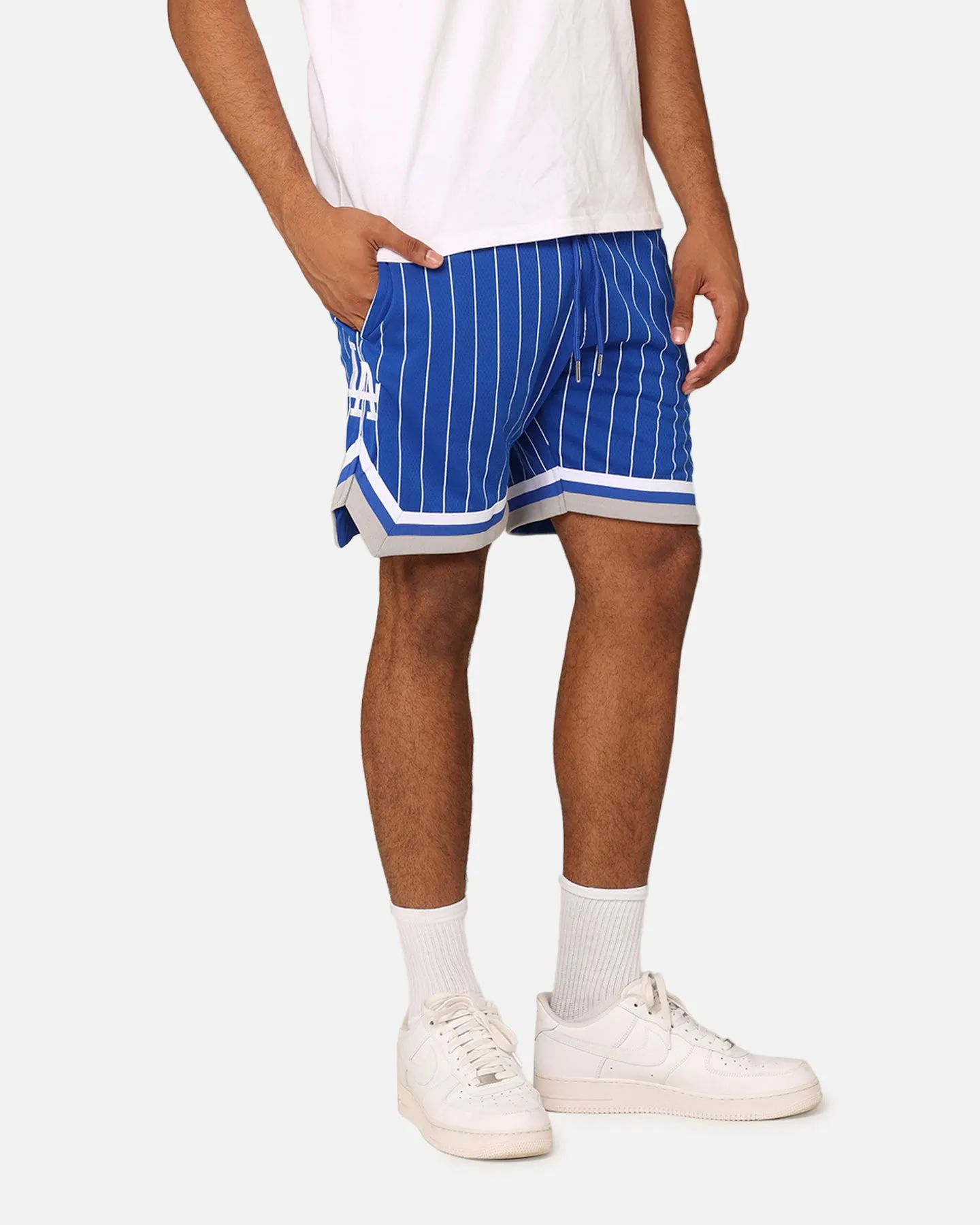 New Era Los Angeles Dodgers Pinstripe Shorts OTC soccer uniform Body Contouring