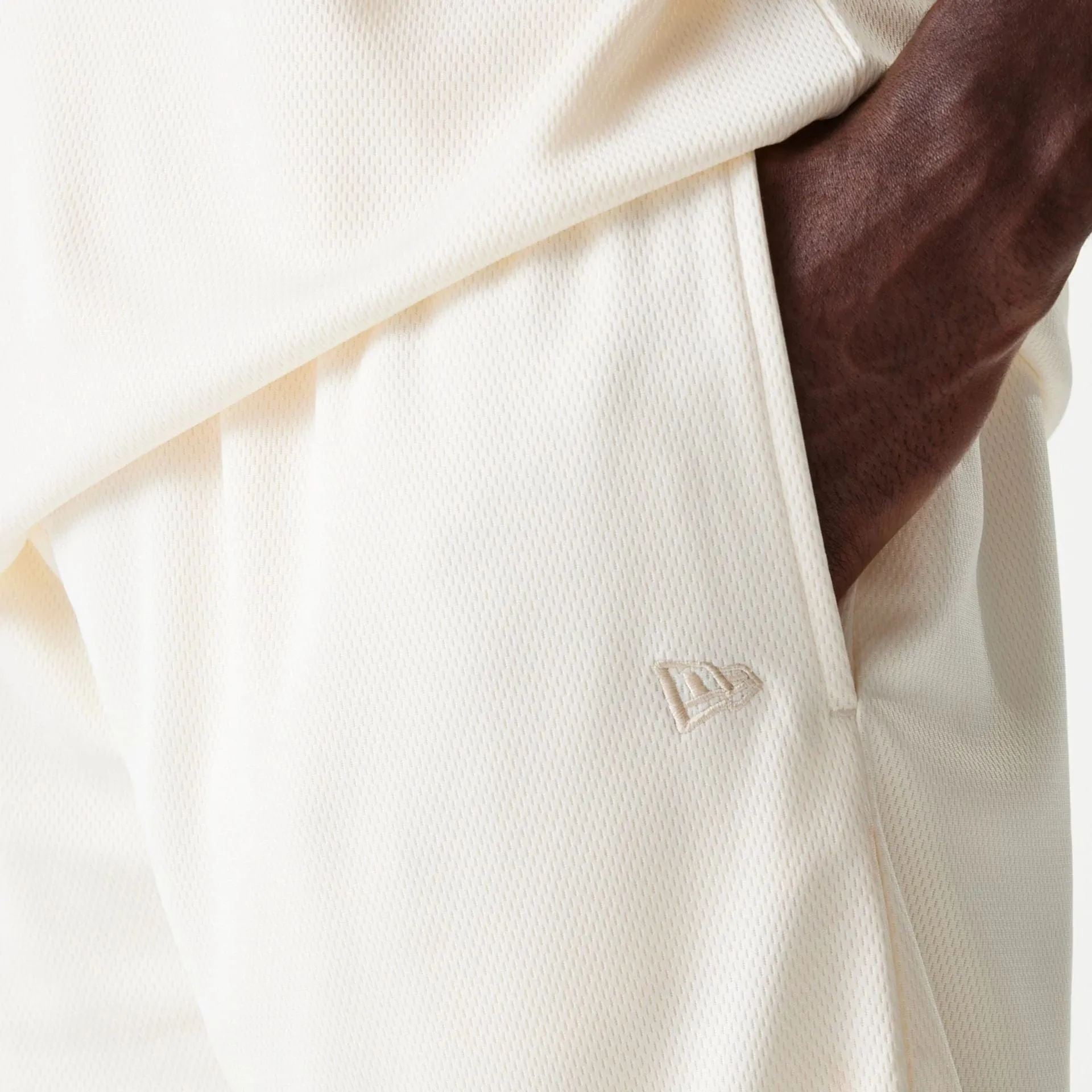 LA Lakers NBA Tonal Open White Mesh Shorts RollUpFasten