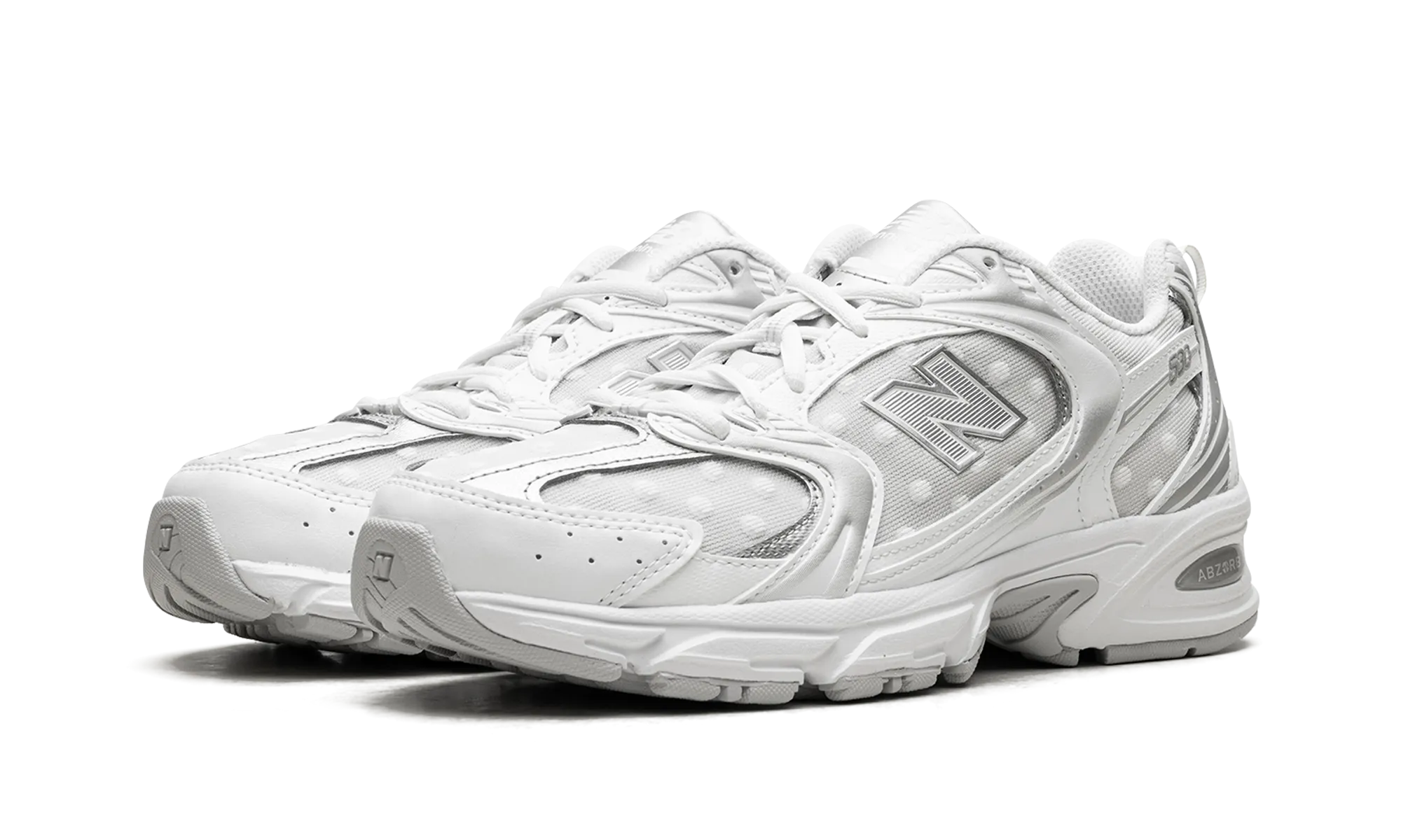 530 "Silver Metallic Polka Dots" Easy Slip On