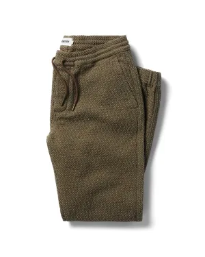 The Apres Pant in Cypress Sashiko Chilly Day Layers Utility Style
