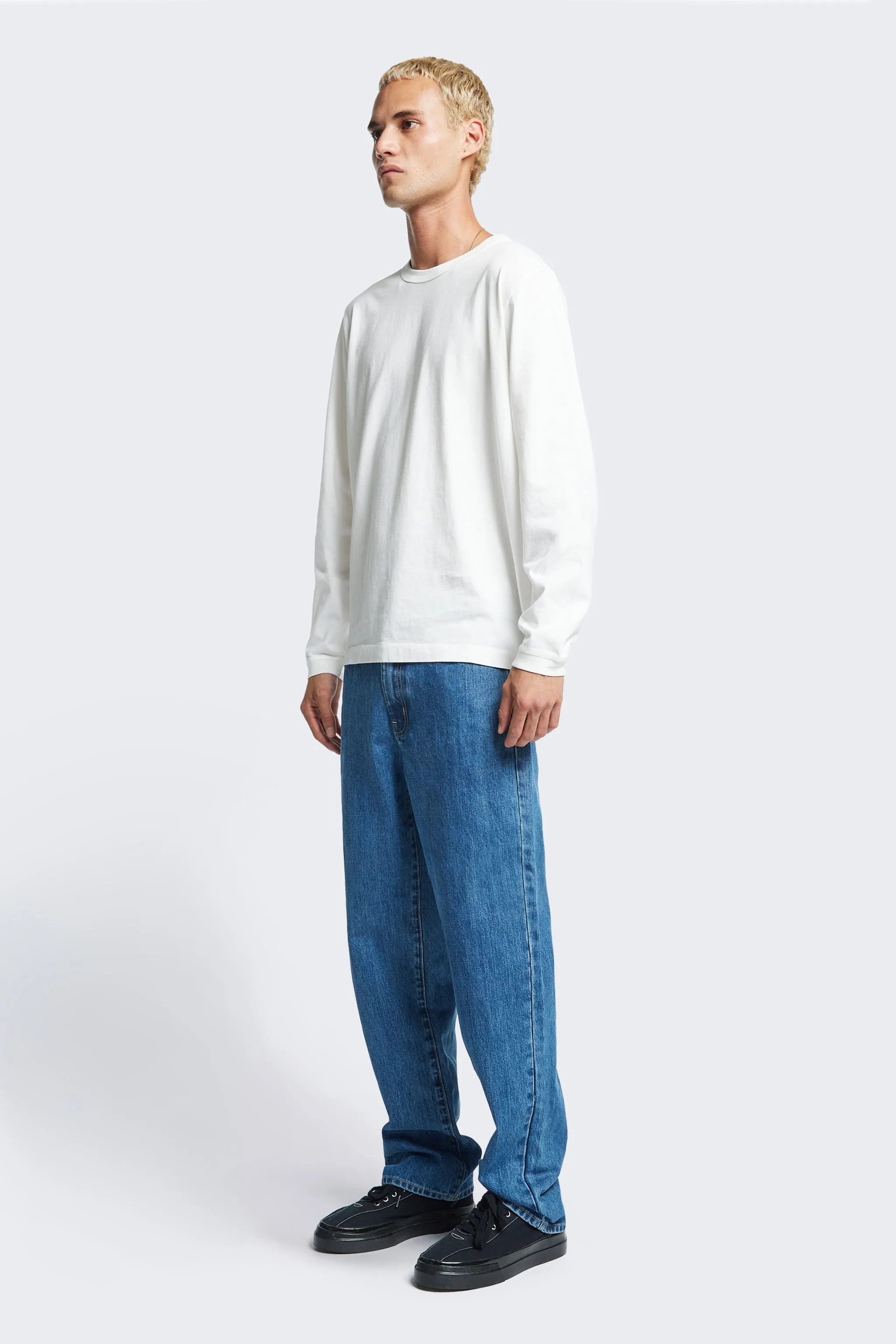 Offline L/S T-Shirt White Gym clothing Casual Mode