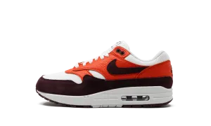Air Max 1 "Burgundy Crush / Picante Red" Durable Build Airport Travel Field Fast