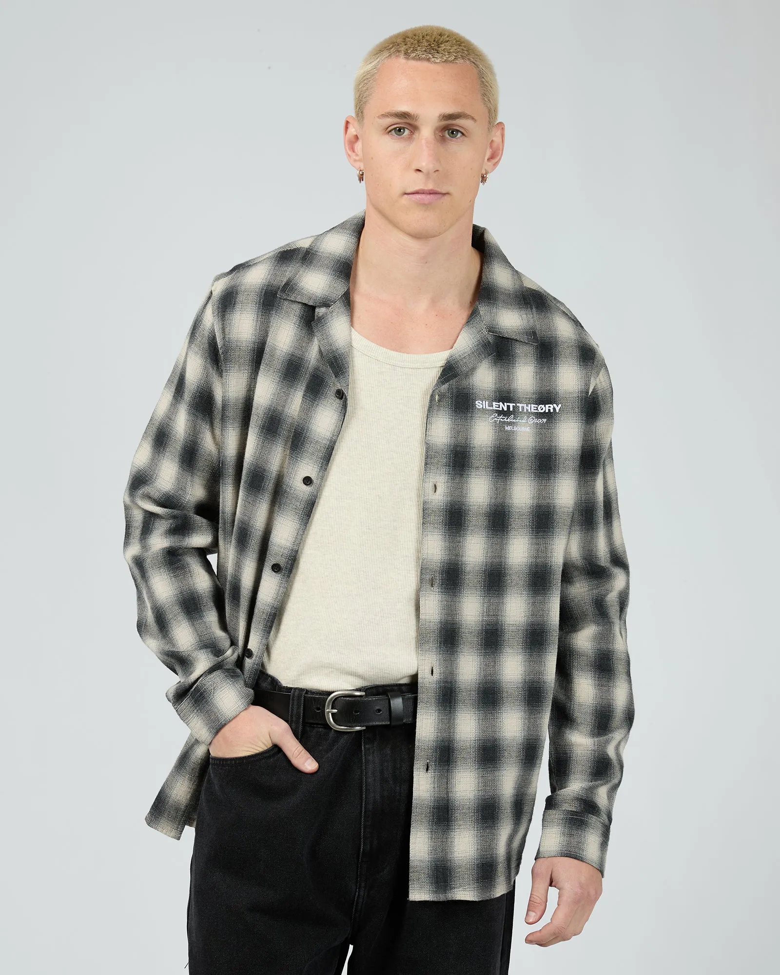 Wrinkle-Free Shadow Check Shirt Multicoloured