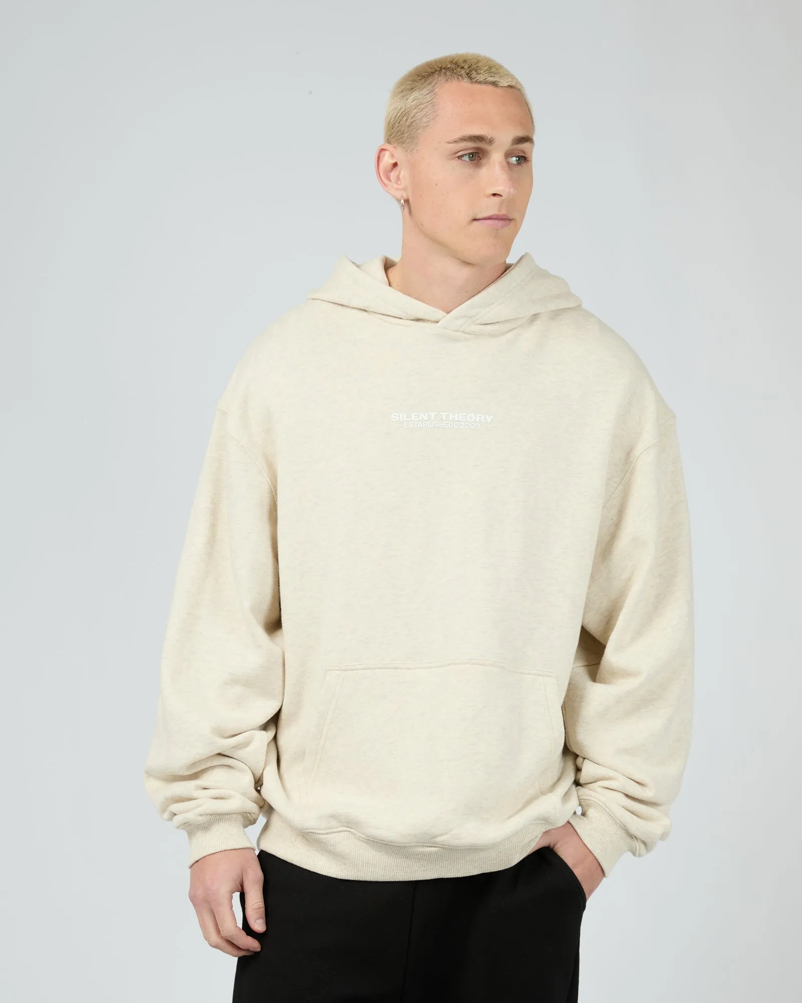 Essential Theory Hoodie Oat Scoop neck
