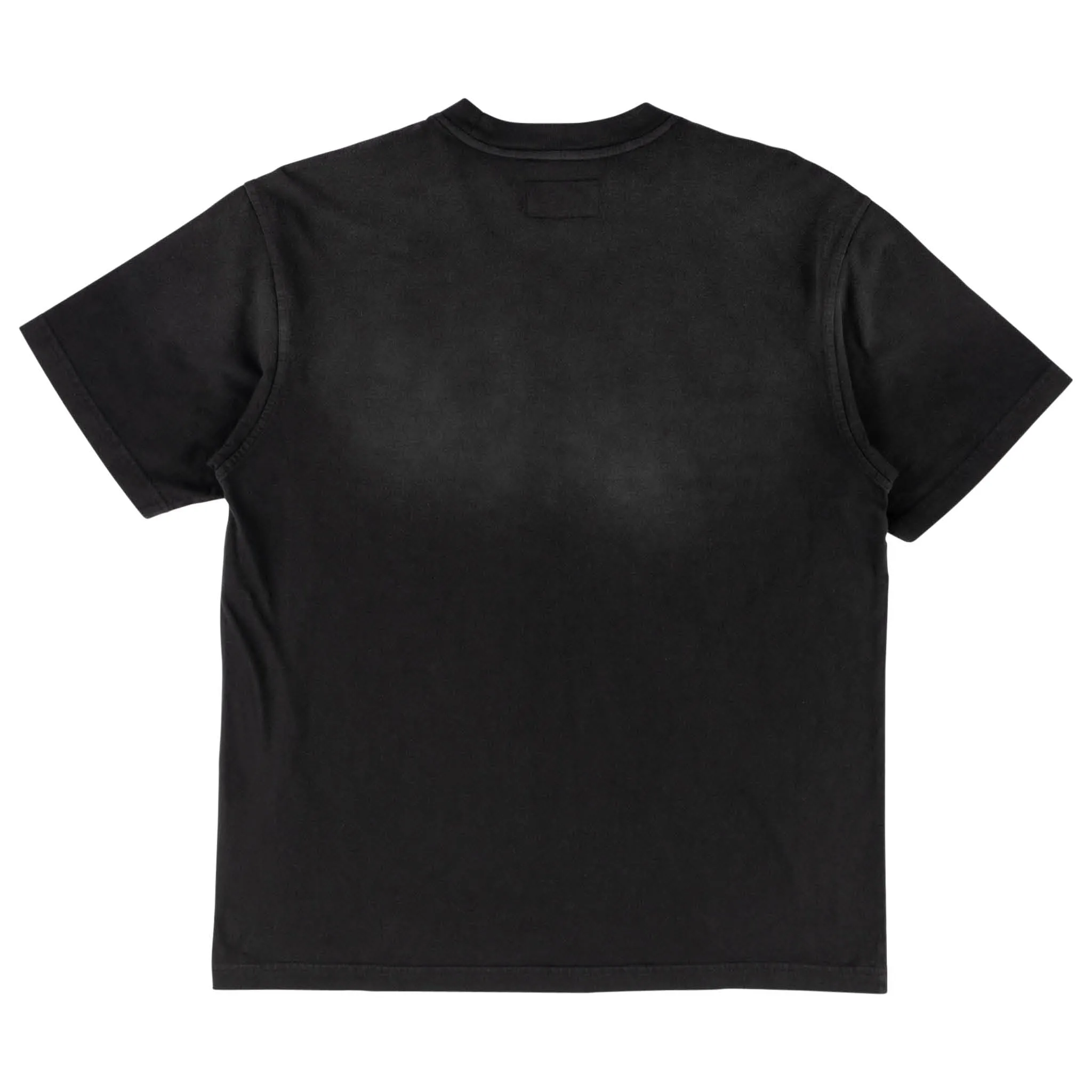 Cozy and Fashionable Odor Resistant Material Vamp S/S Garment-Dyed Enzyme Washed Knit - Black