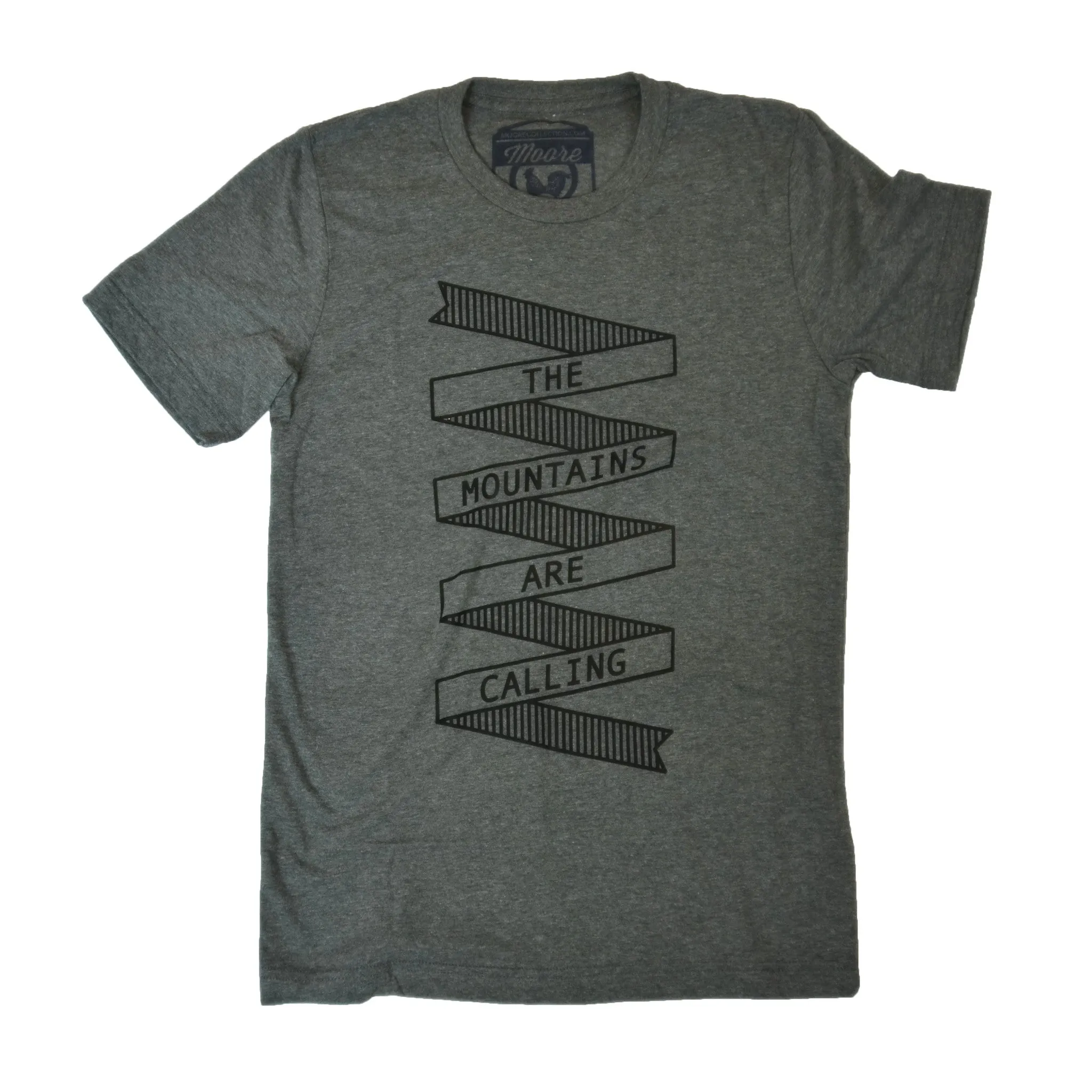 Casual Essential The Mountains Tee-Gray
