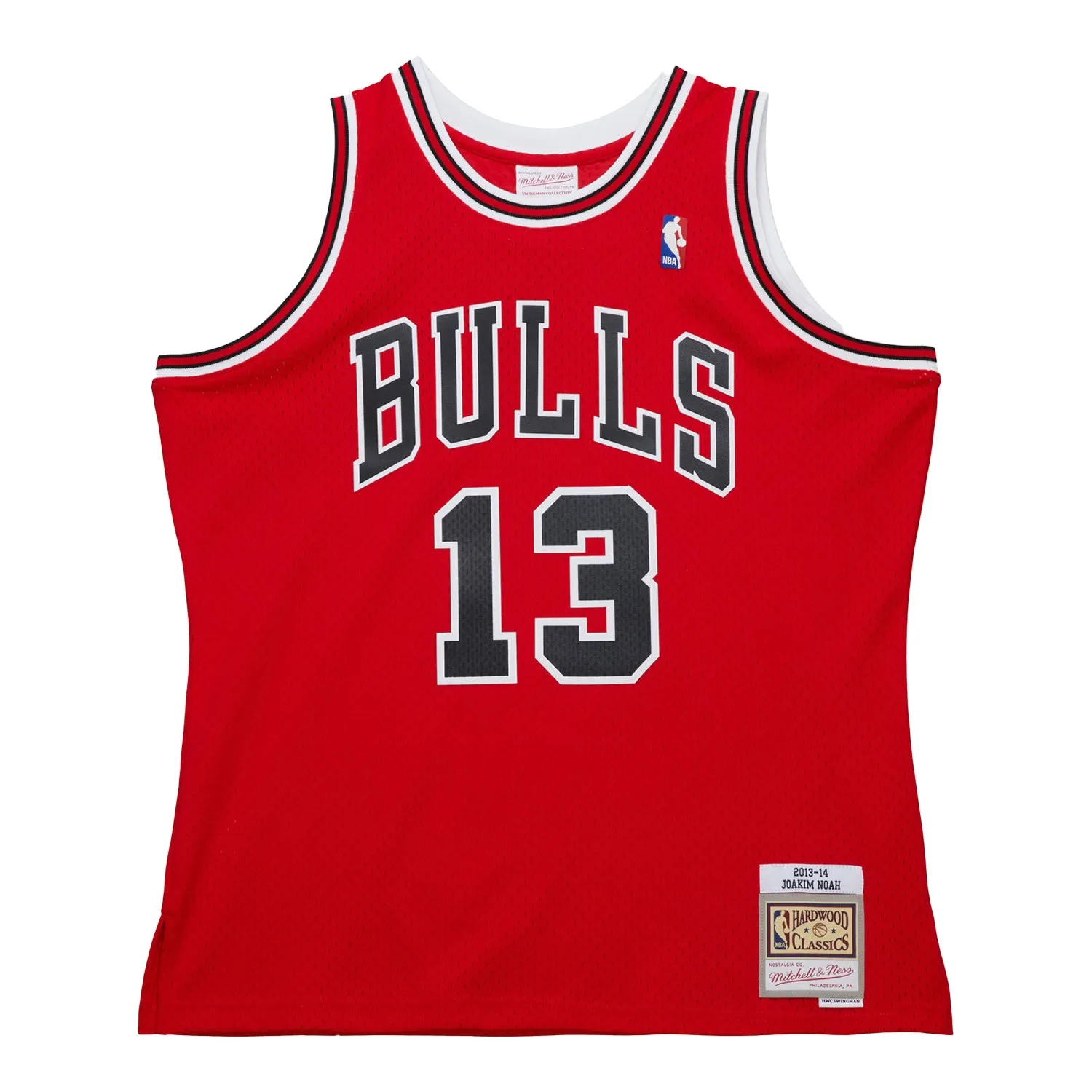 Chicago Bulls Mitchell & Ness Joakim Noah 2013-14 Jersey Hypoallergenic fabric Ultra Soft Texture