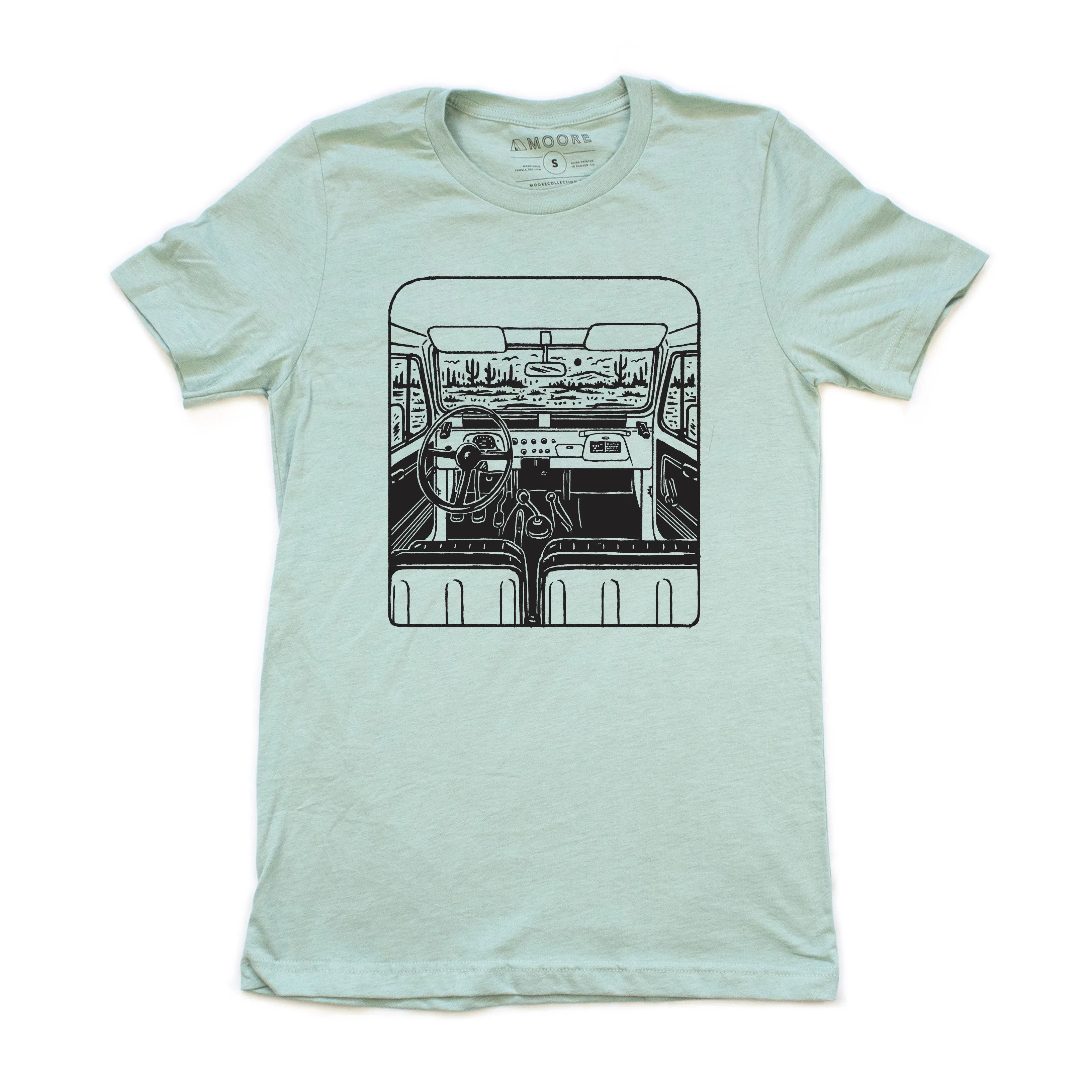 Bold Design Perfect Fit Desert View Tee-Dusty Blue